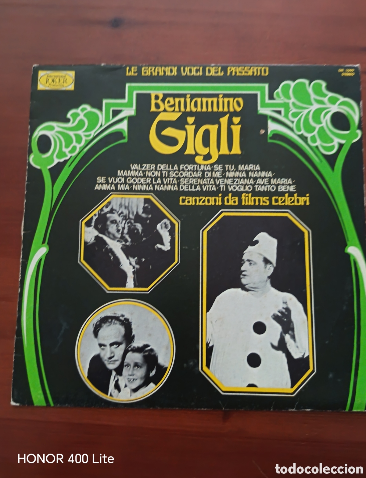 Discos de vinilo: LP Beniamino Gigli Canzoni da Films Celebri