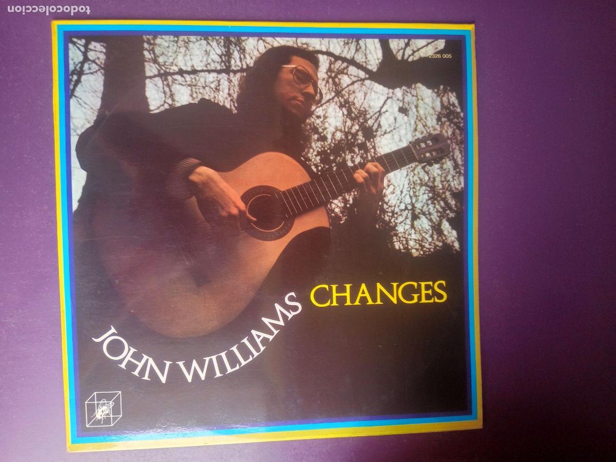 Discos de vinilo: John Williams &ndash; Changes - LP CUBE 1973 - GUITARRA CLASICA - SIN USO EN VINILO -