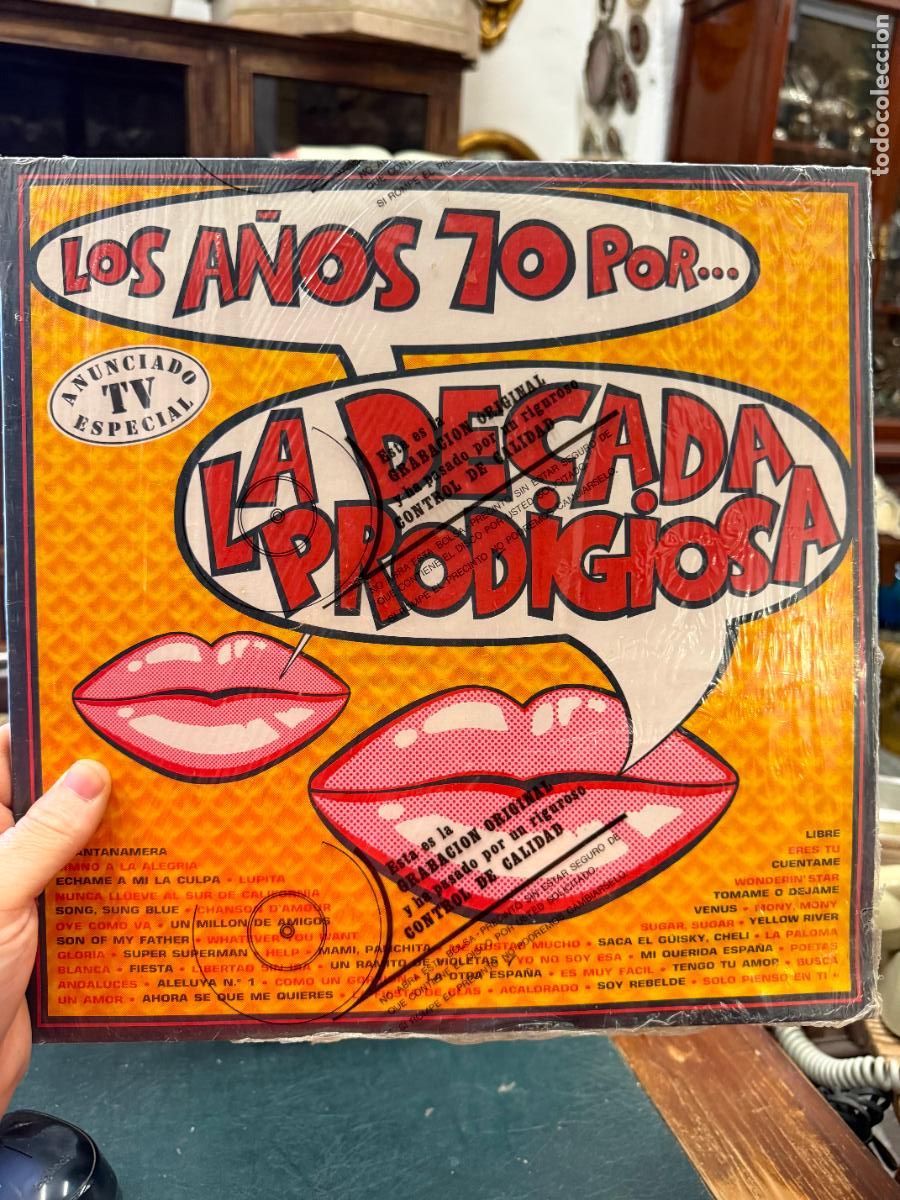 Discos de vinilo: LP LOS A&Ntilde;OS 70 - LA DECADA PRODIGIOSA