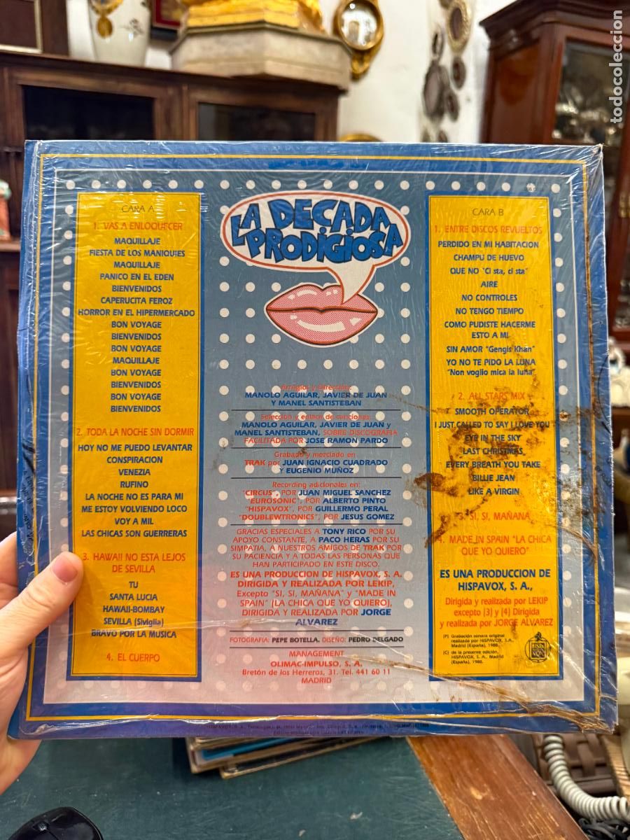 Discos de vinilo: LP LOS A&Ntilde;OS 80 POR... LA DECADA PRODIGIOSA - Foto 2