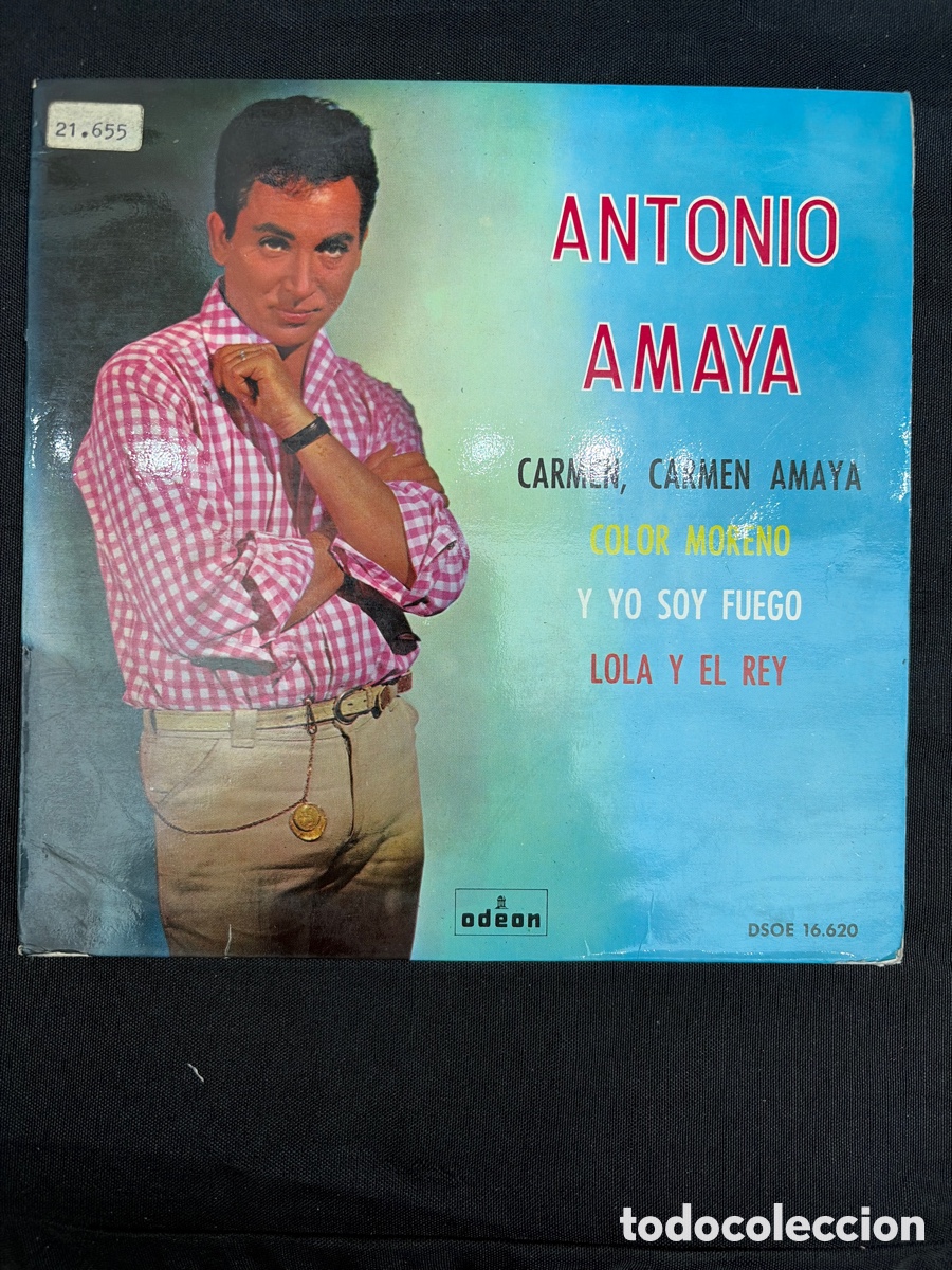 Discos de vinilo: ANTONIO AMAYA - CARMEN, CARMEN AMAYA EP FIRMADO POR ANTONIO AMAYA