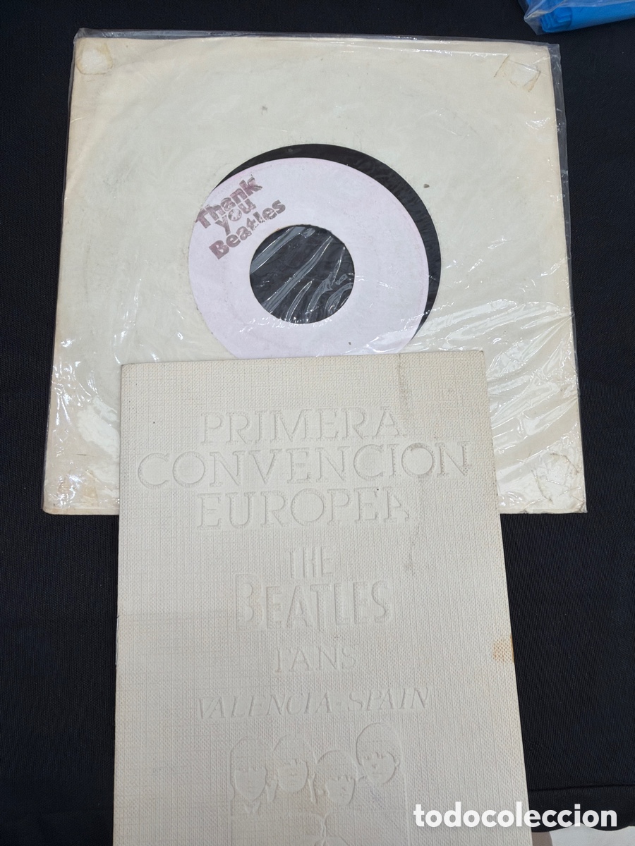 Discos de vinilo: PRIMERA CONVENCI&Oacute;N EUROPA THE BEATLES - VALENCIA 1981 SINGLE SIN INFORMACI&Oacute;N + PROGRAMA CON ACTIVIDA