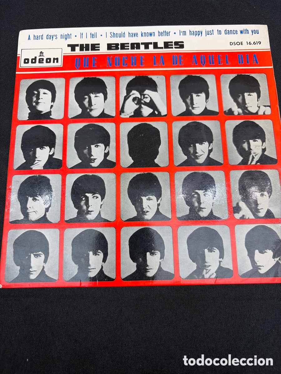 Discos de vinilo: THE BEATLES - A HARD DAY'S NIGHT+ 3 EP SPAIN DSOE 16.619