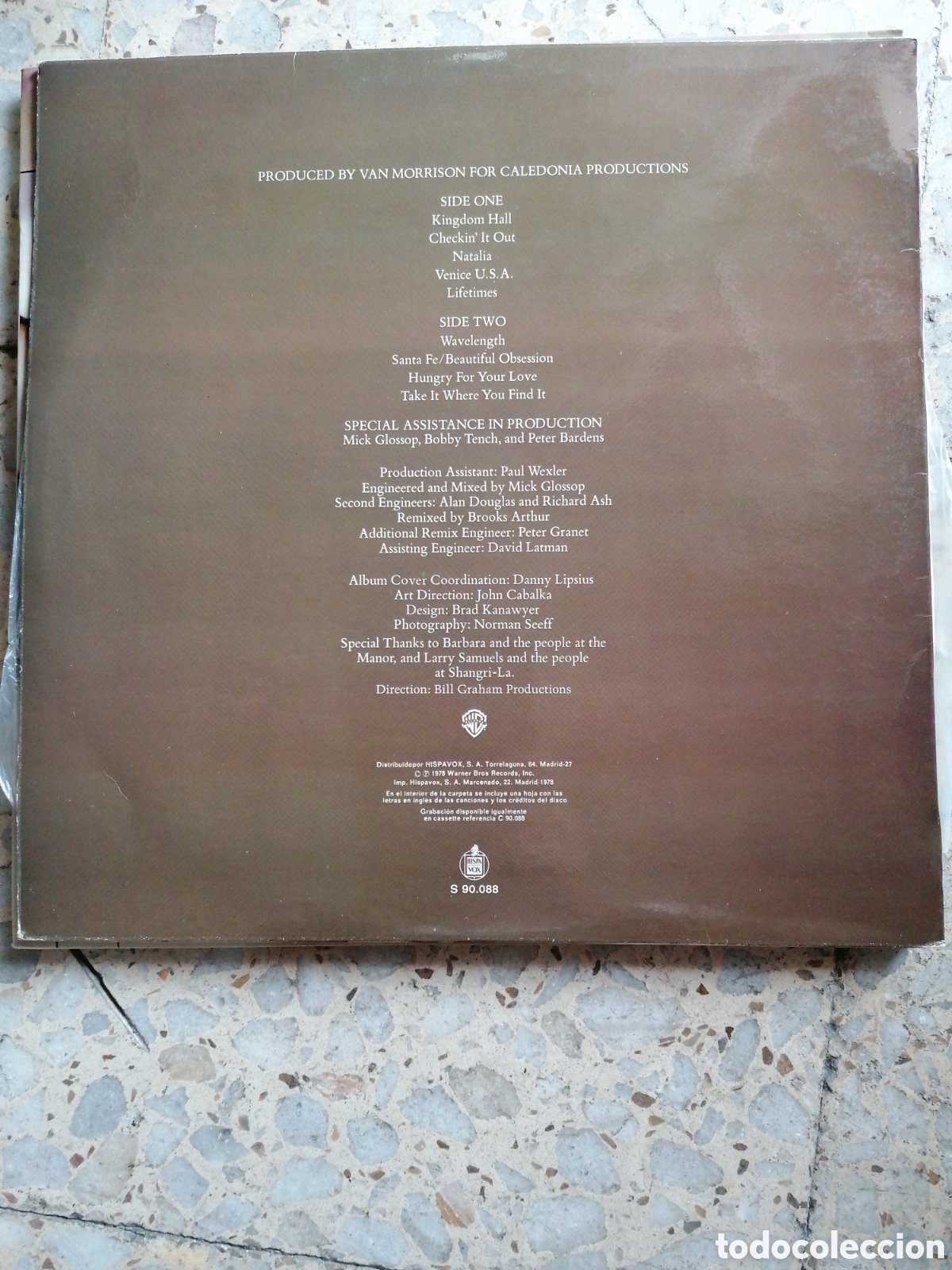 Discos de vinilo: LP VAN MORRISON WAVELENGTH 1978 ESPA&Ntilde;A INSERT EX - Foto 2