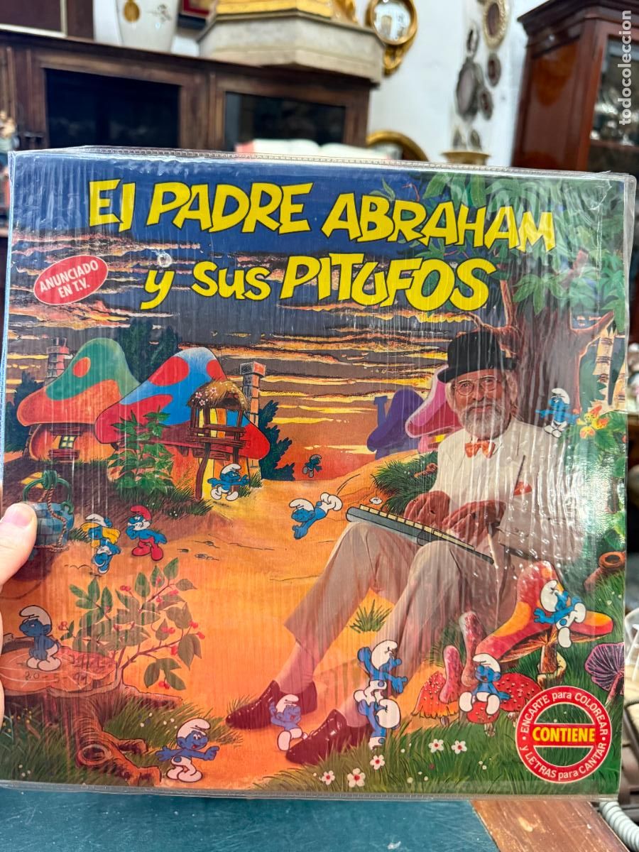Discos de vinilo: LP EL PADRE ABRAHAM Y SUS PITUFOS