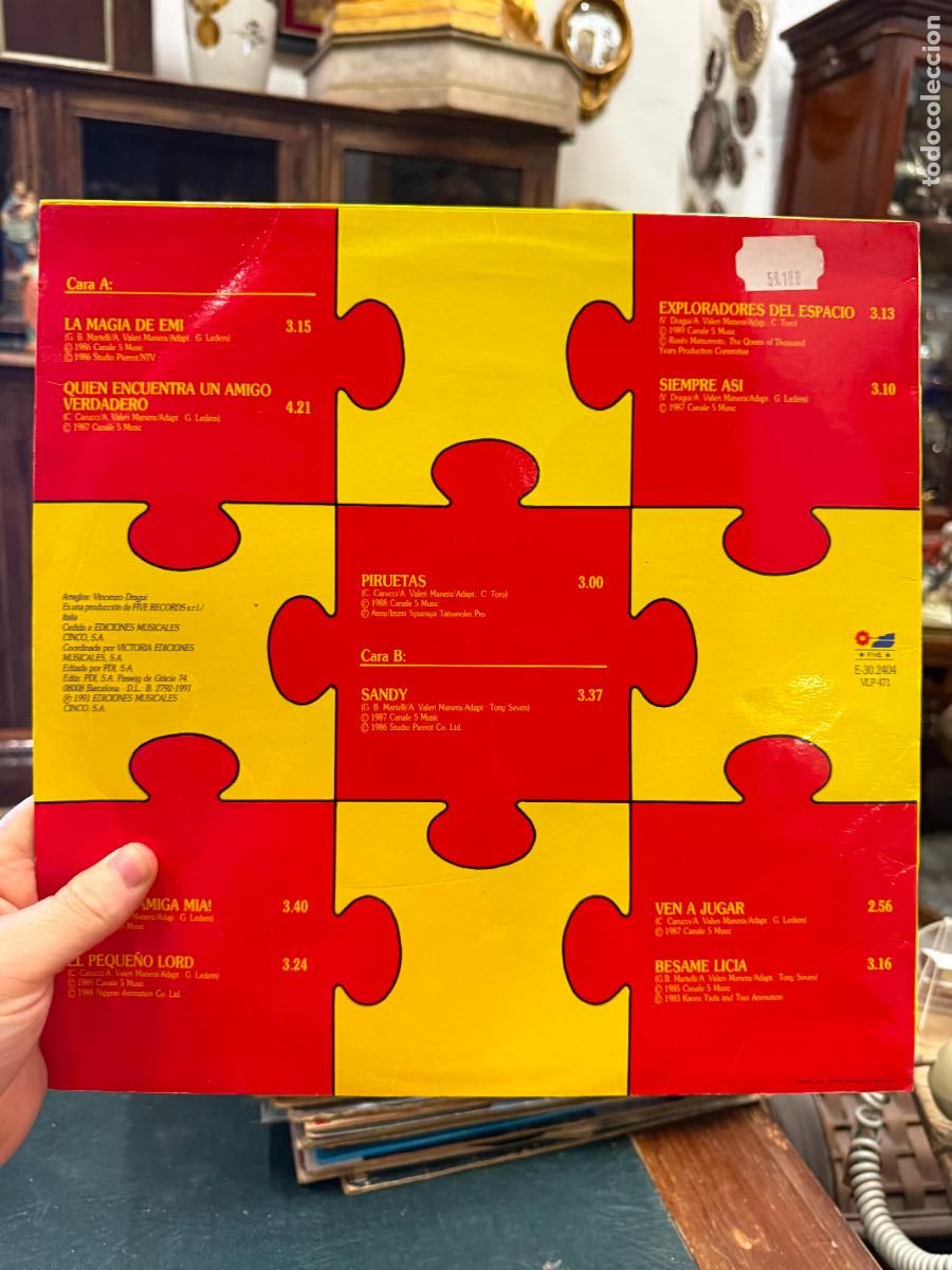 Discos de vinilo: LP CAMPEONES 2 Y TUS AMIGOS DE TELE CINCO - Foto 2
