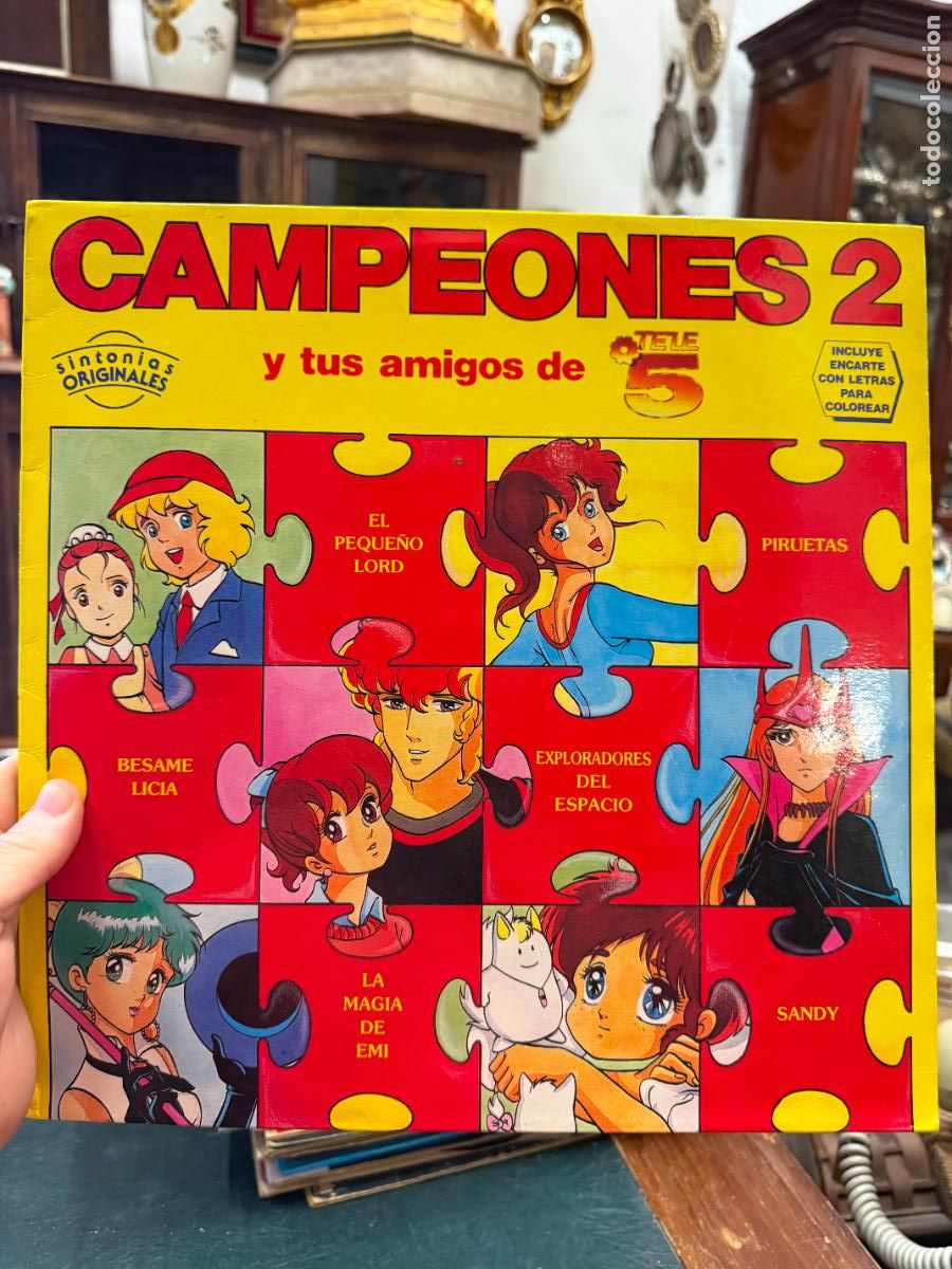 Discos de vinilo: LP CAMPEONES 2 Y TUS AMIGOS DE TELE CINCO