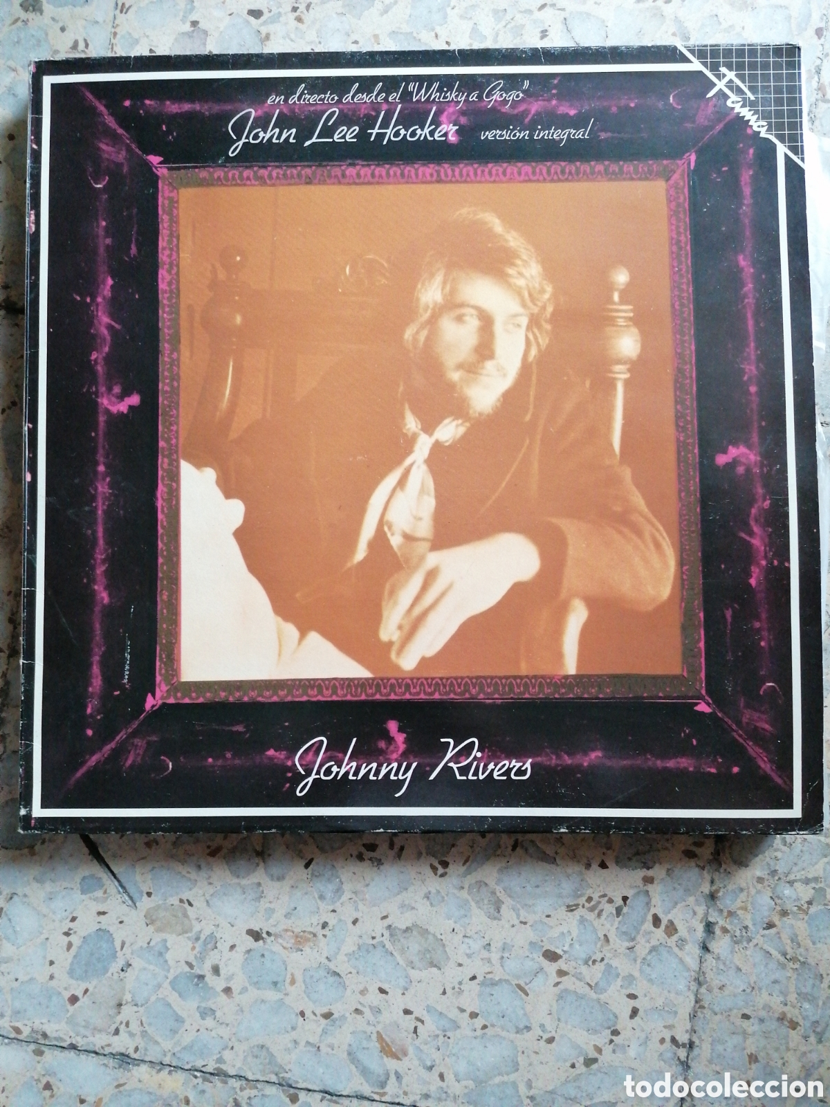 Discos de vinilo: LP JOHNNY RIVERS DIRECTO WHISKY A GOGO JOHN LEE HOOKER 1985 ESPA&Ntilde;A EX