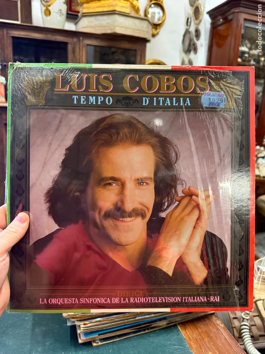 Discos de vinilo: LP LUIS COBOS - TEMPO D&acute;ITALIA - Foto 1