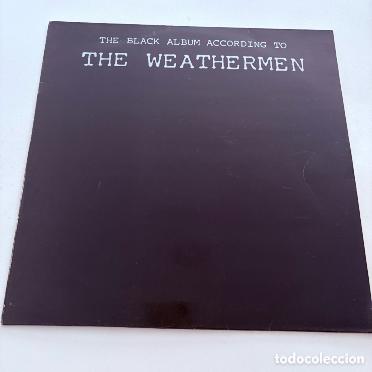 Discos de vinilo: lp The Weathermen &ndash; The Black Album According To The Weathermen edicion espa&ntilde;ola de 1988