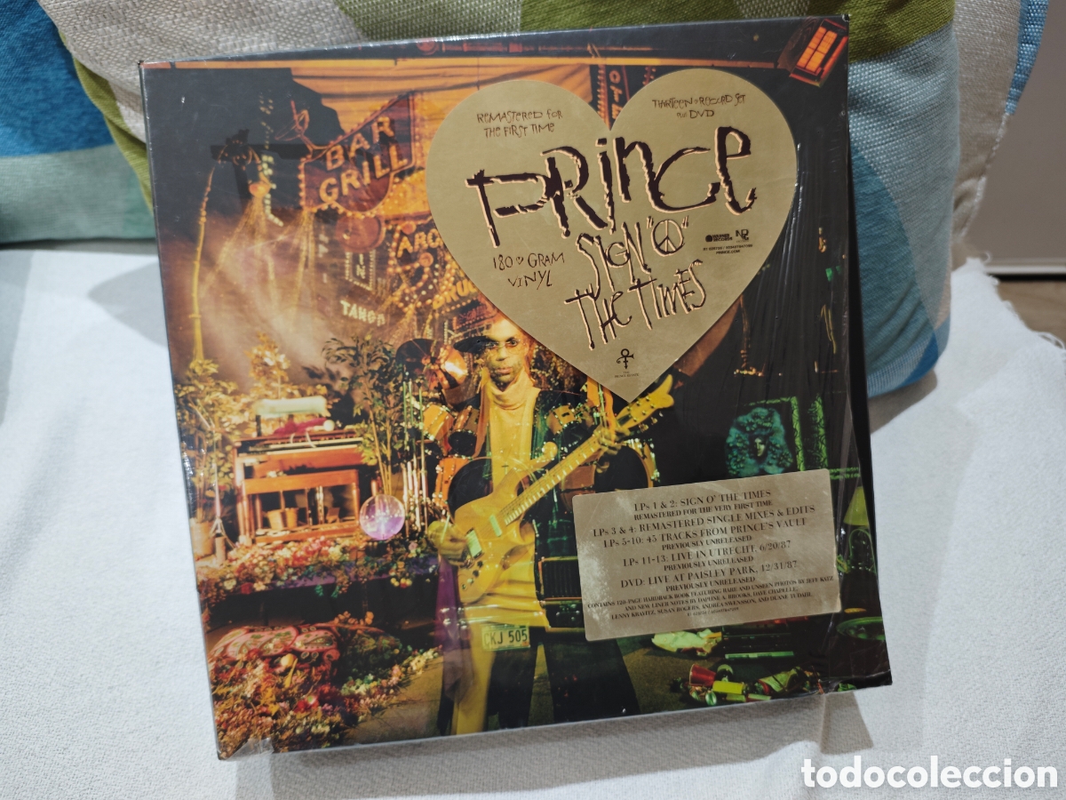 Discos de vinilo: Prince - Sign O The Times. Box set Super de Luxe 13 vinilos + Libro + DVD + Descarga digital