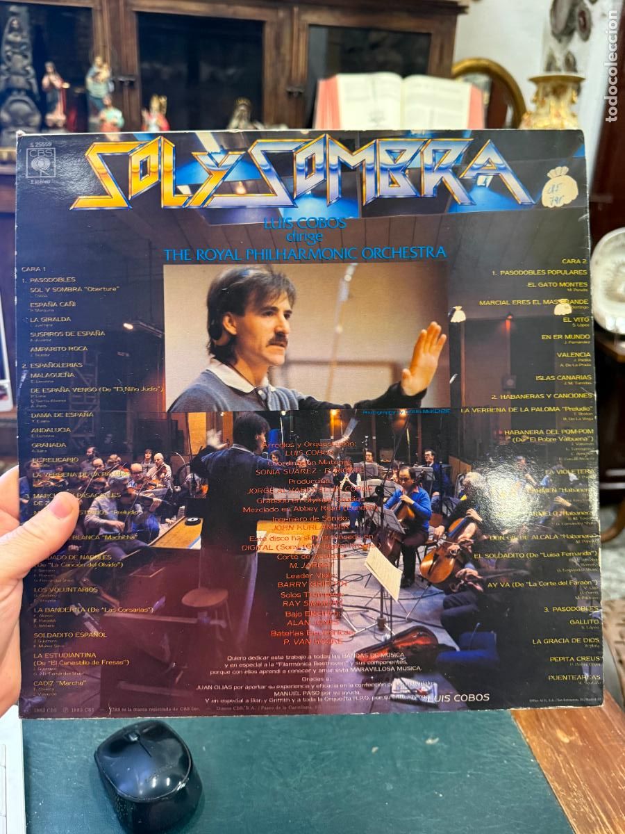 Discos de vinilo: LP LUIS COBOS - SOL Y SOMBRA - Foto 2