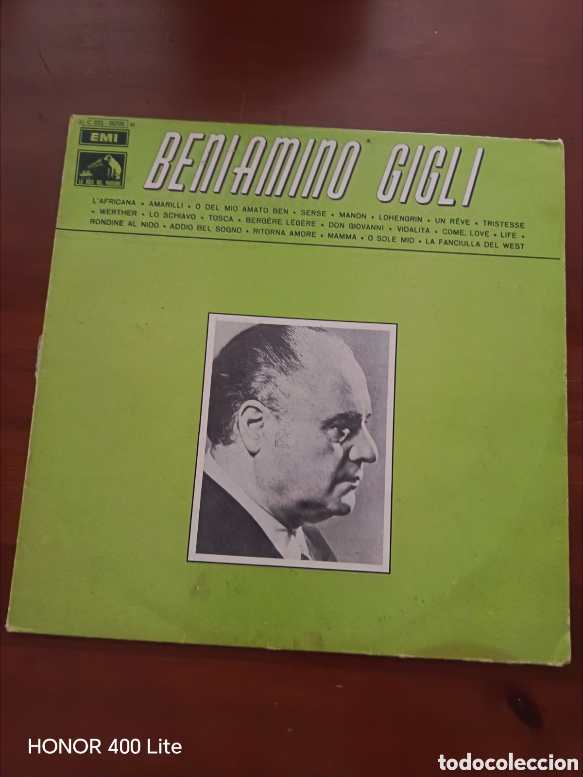 Discos de vinilo: LP Beniamino Gigli Tenor Cl&aacute;sico