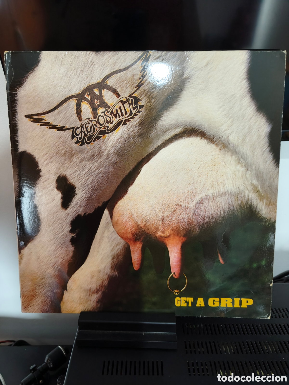Discos de vinilo: Aerosmith: Get A Grip 2Lps 1993 Espa&ntilde;a