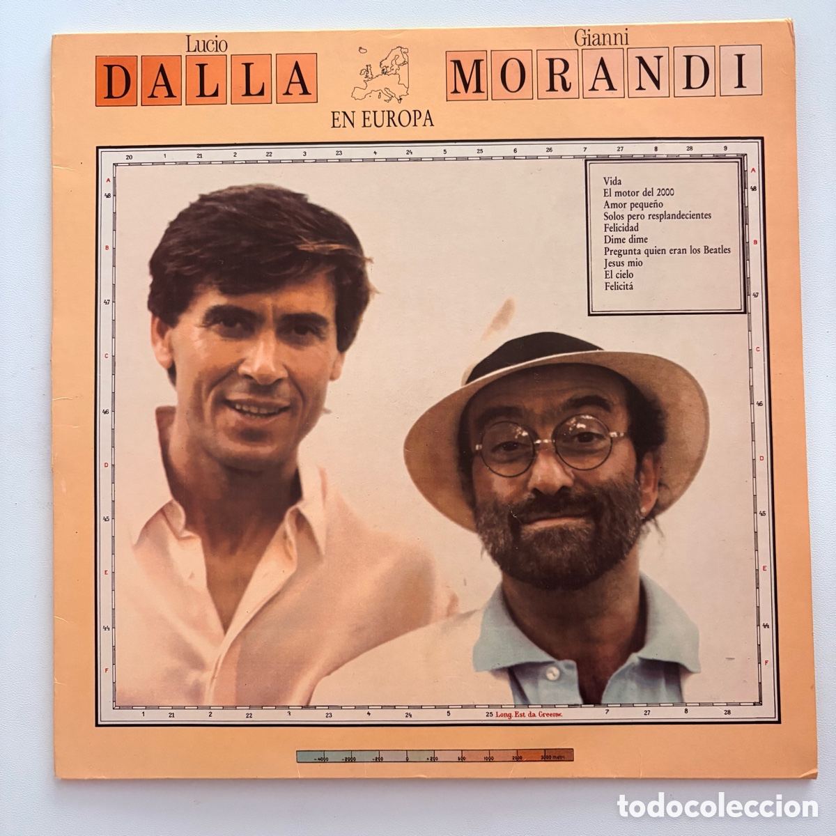Discos de vinilo: lp Lucio Dalla & Gianni Morandi &ndash; En Europa edicion espa&ntilde;ola de 1989