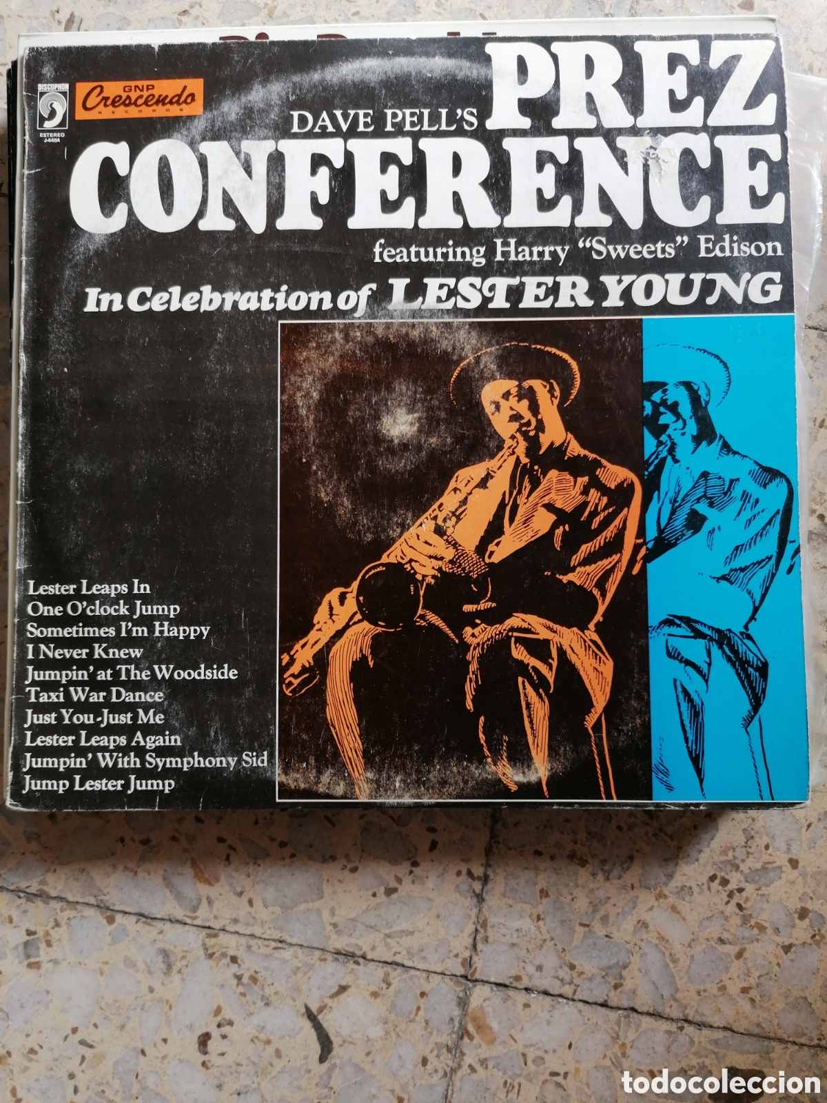 Discos de vinilo: LP DAVE PELL&acute;S PREZ CONFERENCE LESTER YOUNG 1980 ESPA&Ntilde;A EX