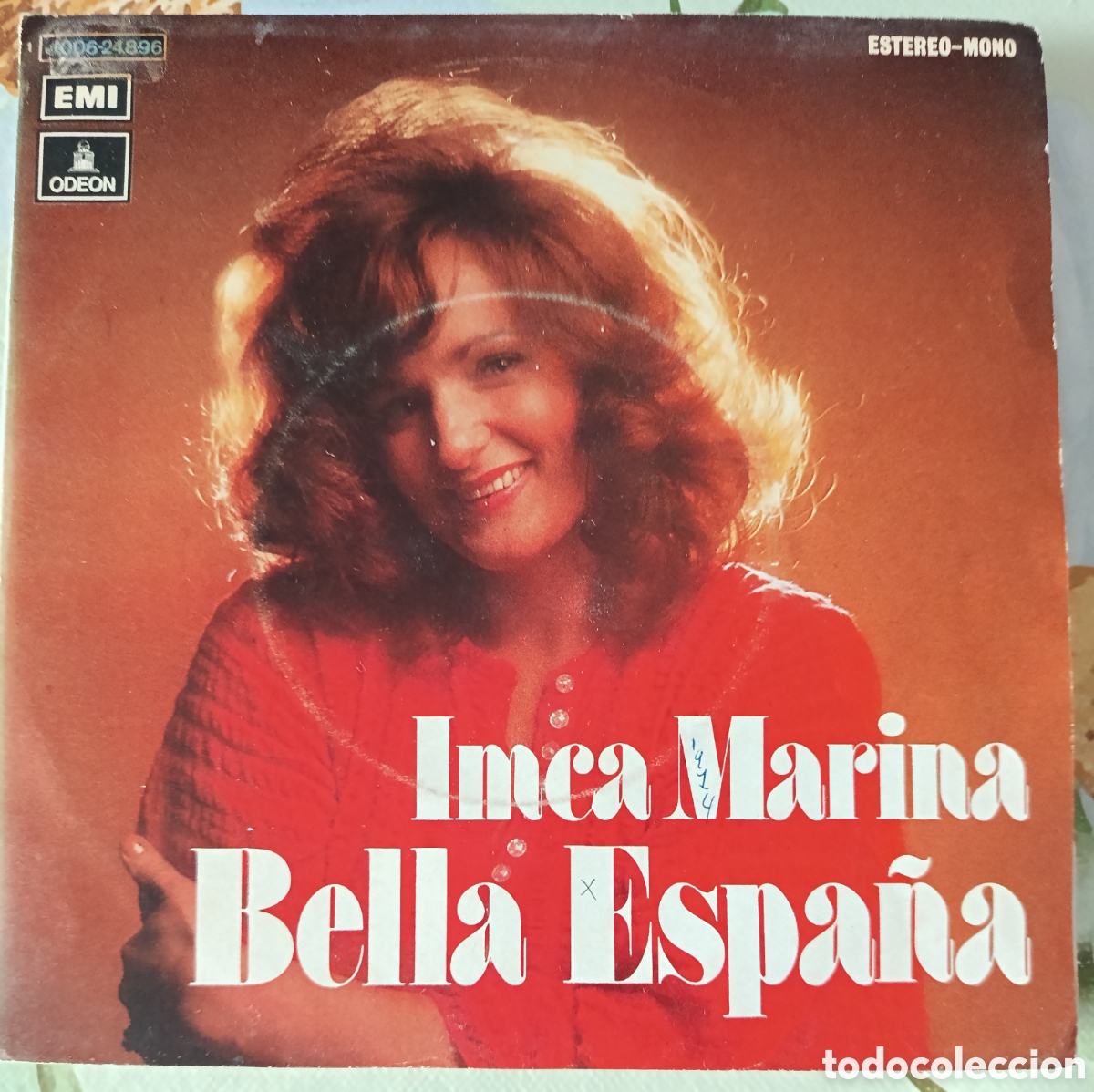Discos de vinilo: Imca Marina single sello Emi-Odeon editado en Espa&ntilde;a a&ntilde;o 1974.
