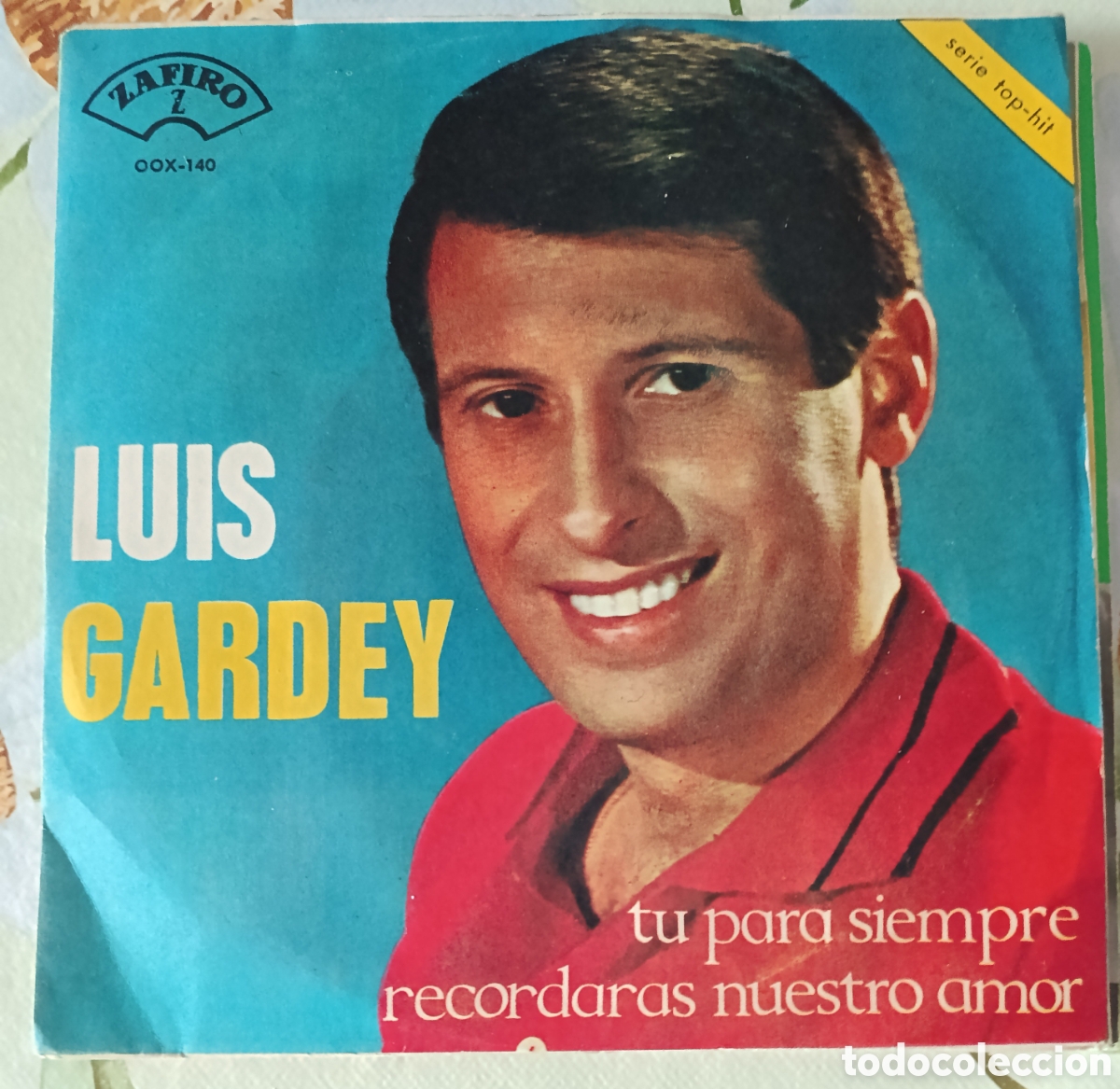Discos de vinilo: Luis Gardey single sello Zafiro edici&oacute;n para Italia promocional.