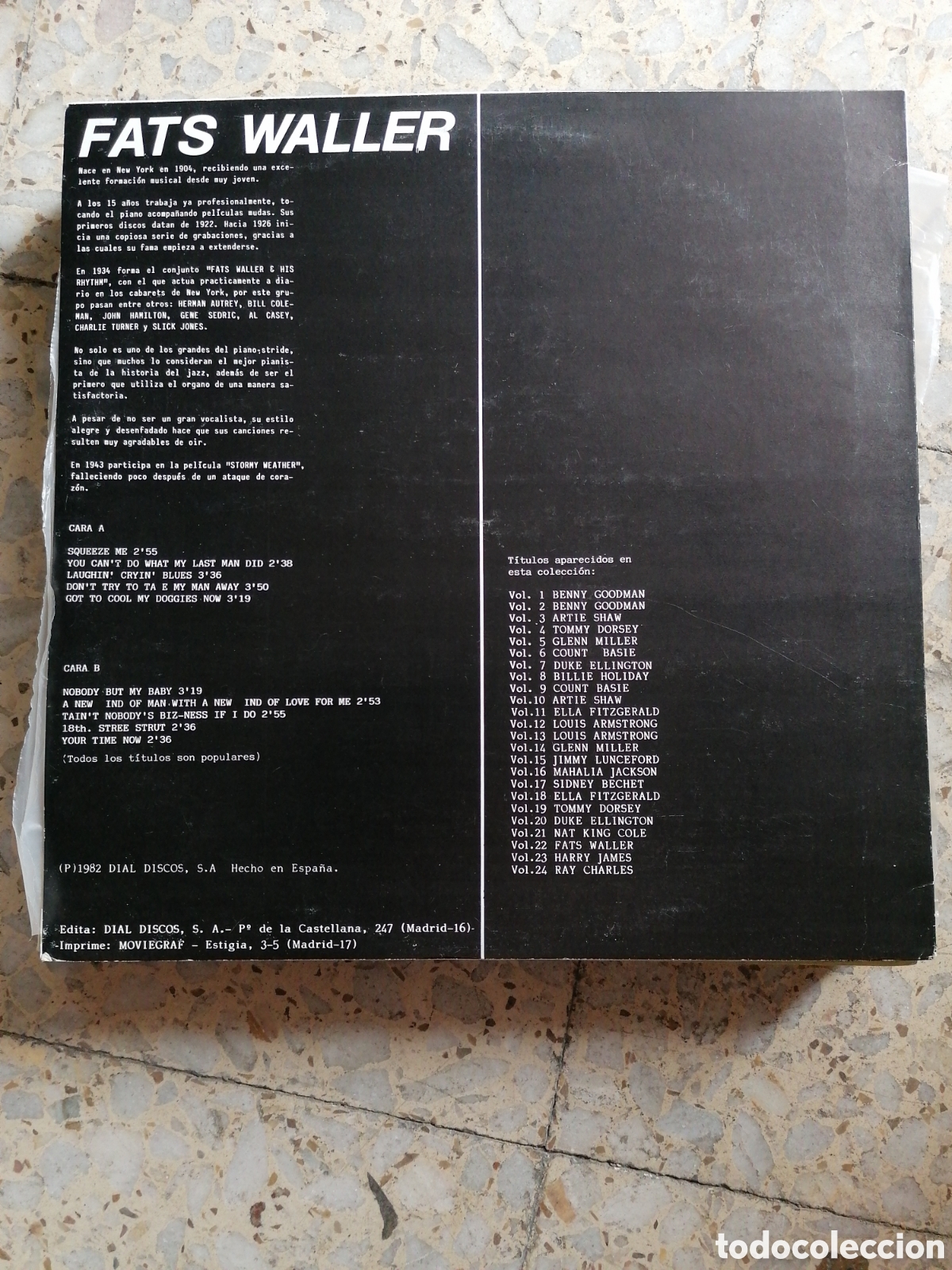Discos de vinilo: LP FAST WALLER CON SWING 28 ESPA&Ntilde;A 1982 EX - Foto 2