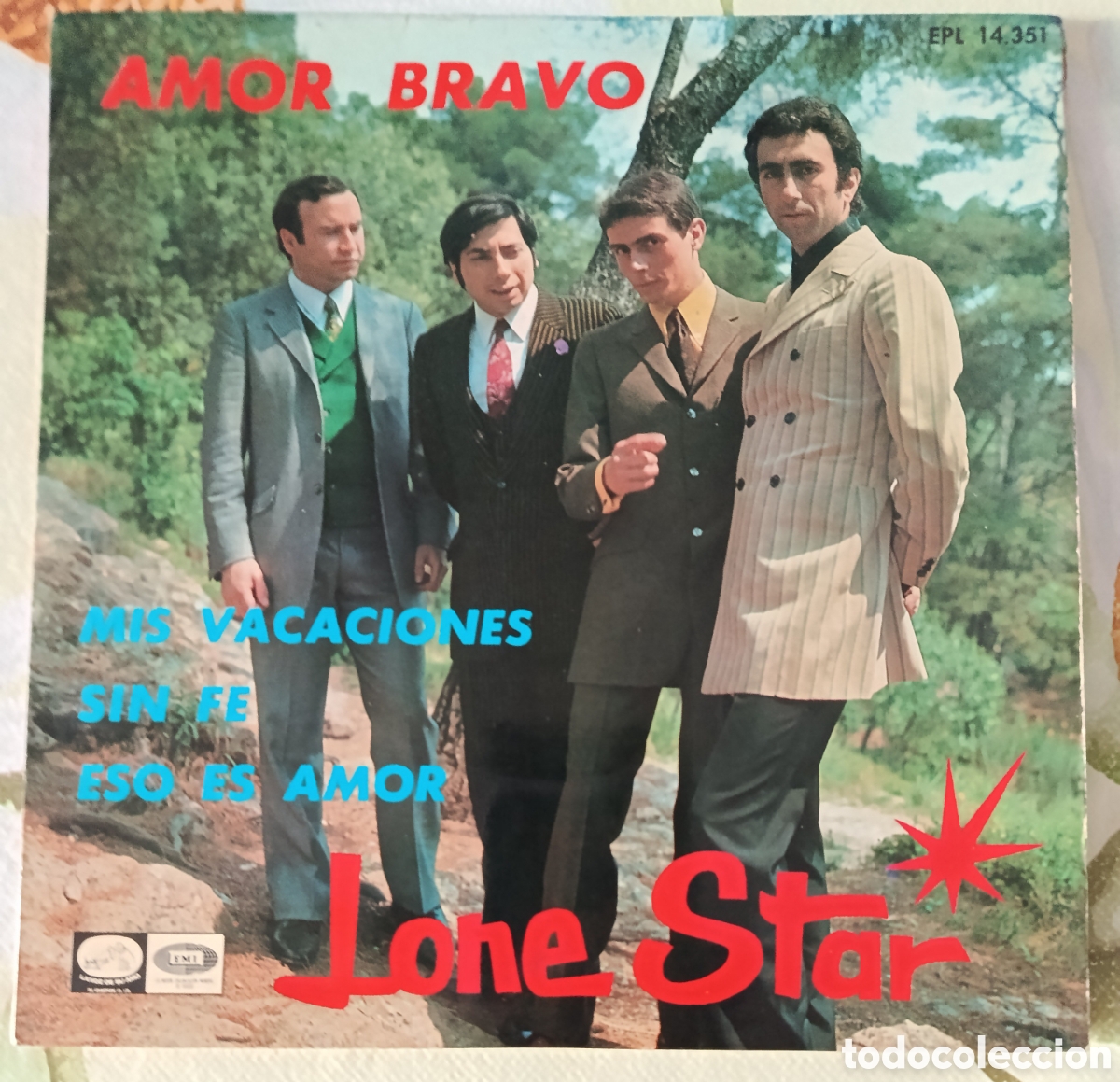 Discos de vinilo: Lone Star Ep sello La voz de su amo editado en Espa&ntilde;a a&ntilde;o 1967.