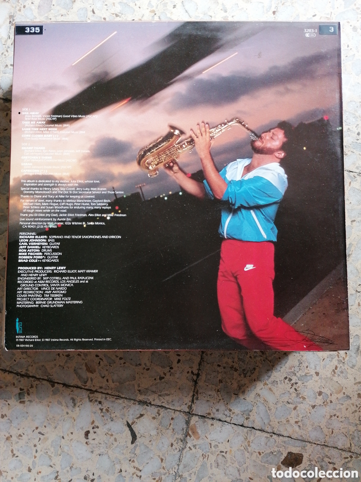 Discos de vinilo: LP RICHARD ELLIOT INITIAL APPROACH 1987 HOLANDA EX - Foto 2