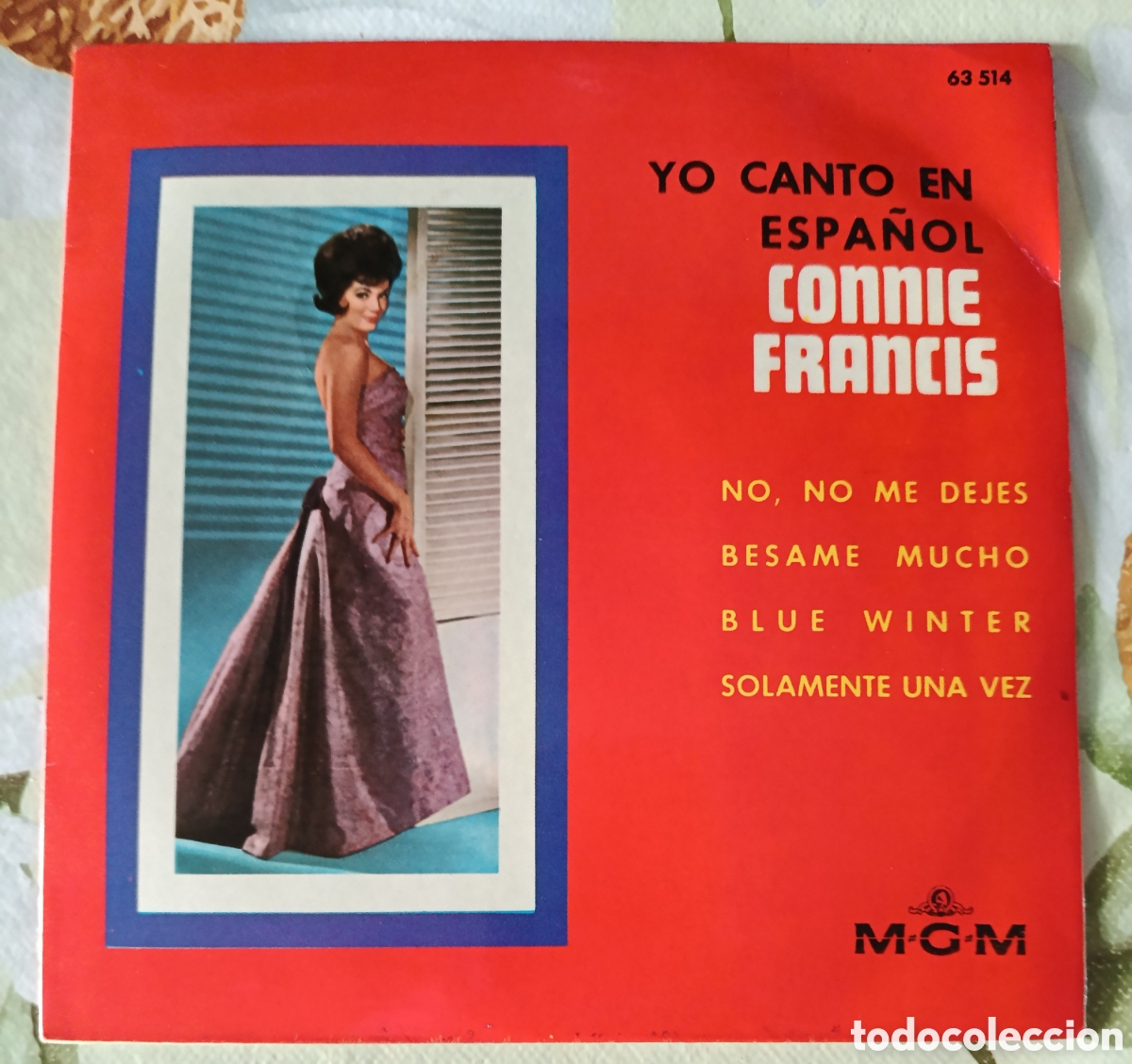 Discos de vinilo: Connie Francis en Espa&ntilde;ol Ep sello MGM editado en Espa&ntilde;a a&ntilde;o 1964.