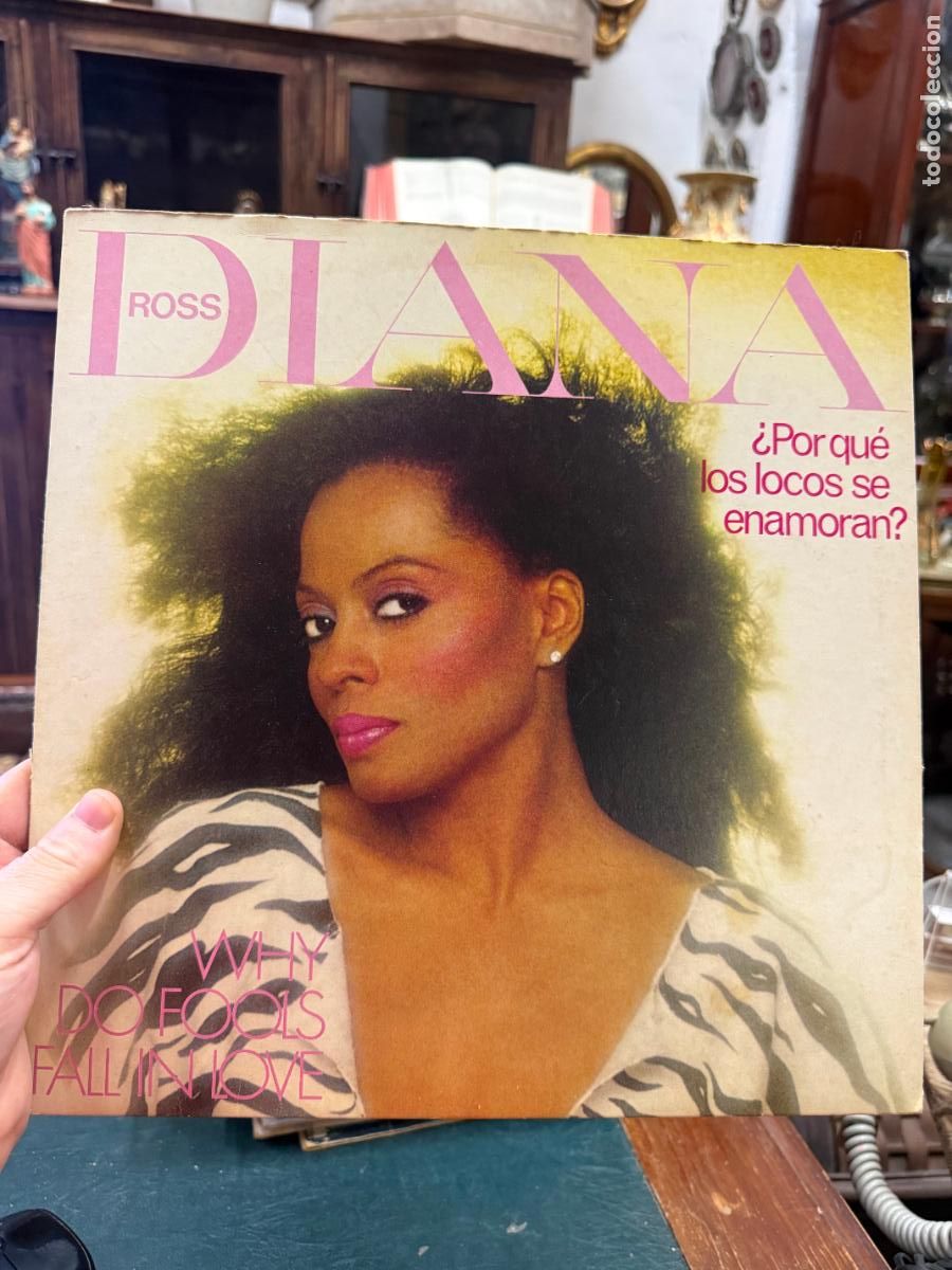 Discos de vinilo: LP DIANA ROSS - PORQUE LOS LOCOS SE ENAMORAN