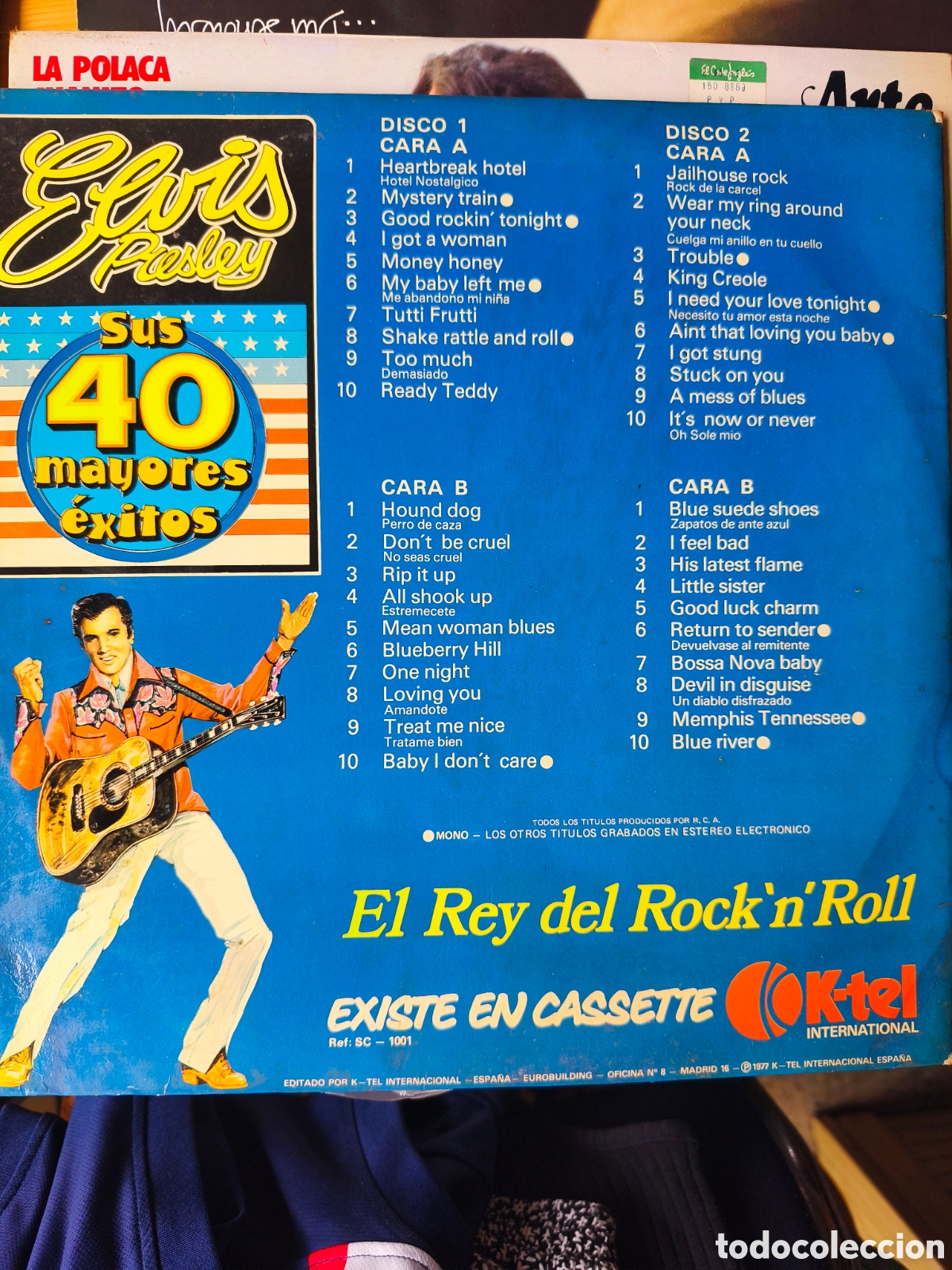 Discos de vinilo: Elvis sus 40 mayores &eacute;xitos - Foto 2