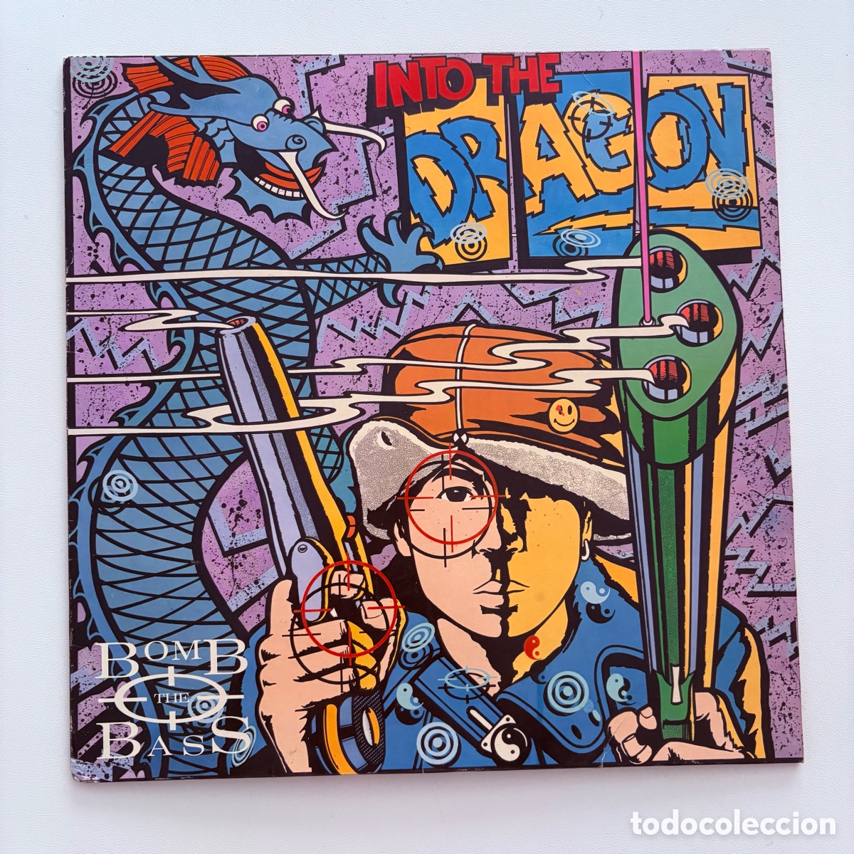 Discos de vinilo: lp Bomb The Bass &ndash; Into The Dragon edicion espa&ntilde;ola de 1988