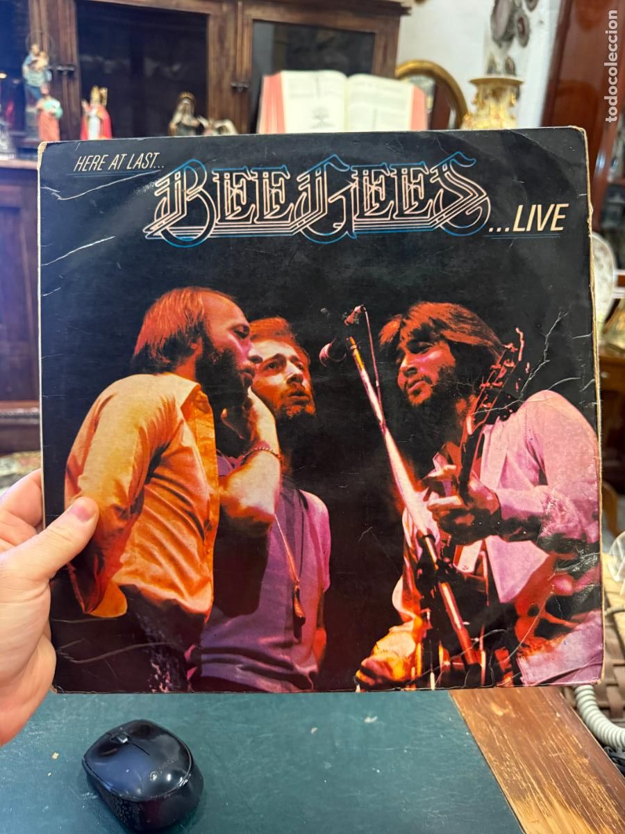 Discos de vinilo: LP HERE AT LAST... BEE GEES ...LIVE