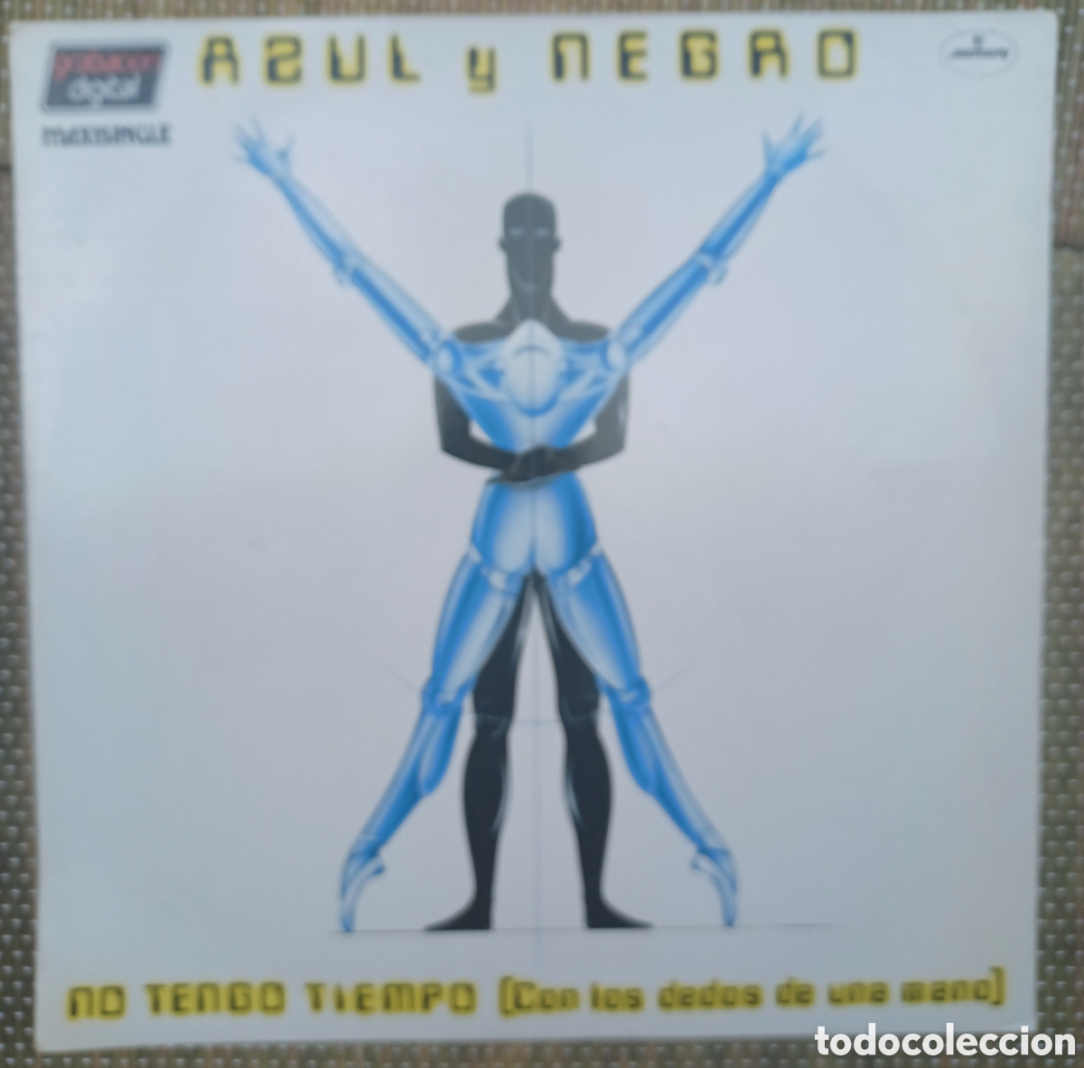 Discos de vinilo: Vinilo Maxi Single Azul Y Negro - No Tengo Tiempo (Con Los Dedos De Una Mano)