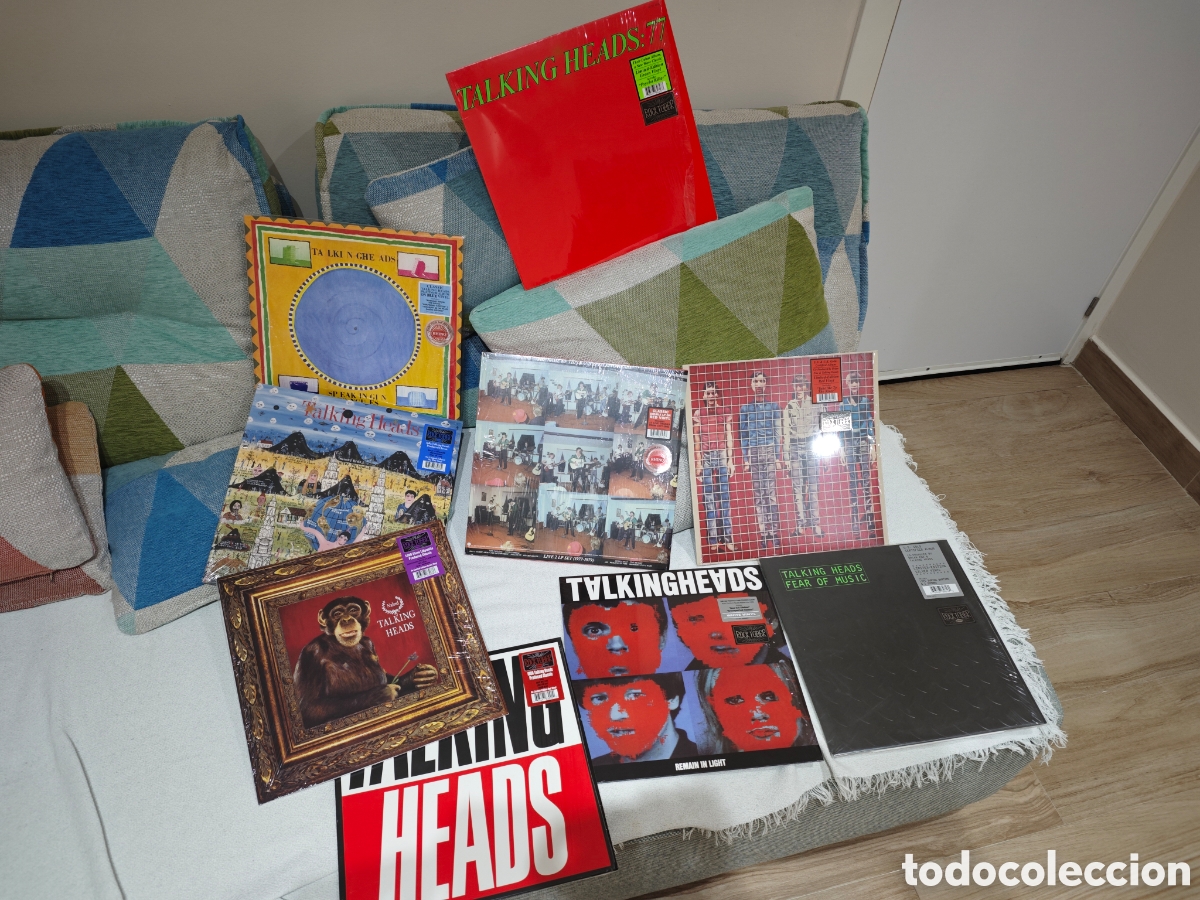 Discos de vinilo: Colecci&oacute;n completa 10 vinilos como nuevos de Talking Heads de Rock Tober Rhino. Edici&oacute;n limitada