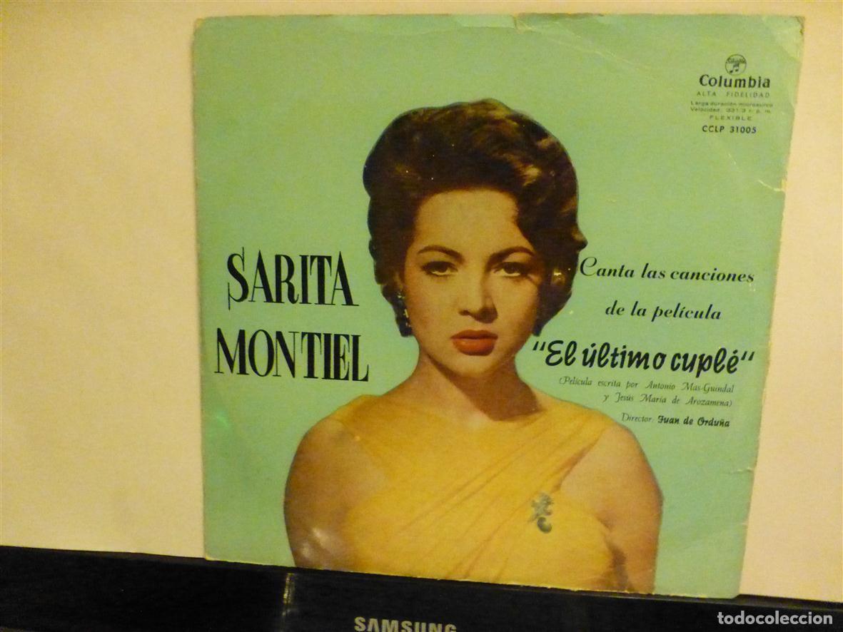 Vinyl records: Disco Vinilo Long Play LP Sarita Montiel, Canta Canciones Pel&iacute;cula &rdquo;El Ultimo Cupl&eacute;&rdquo; Columbia 1959