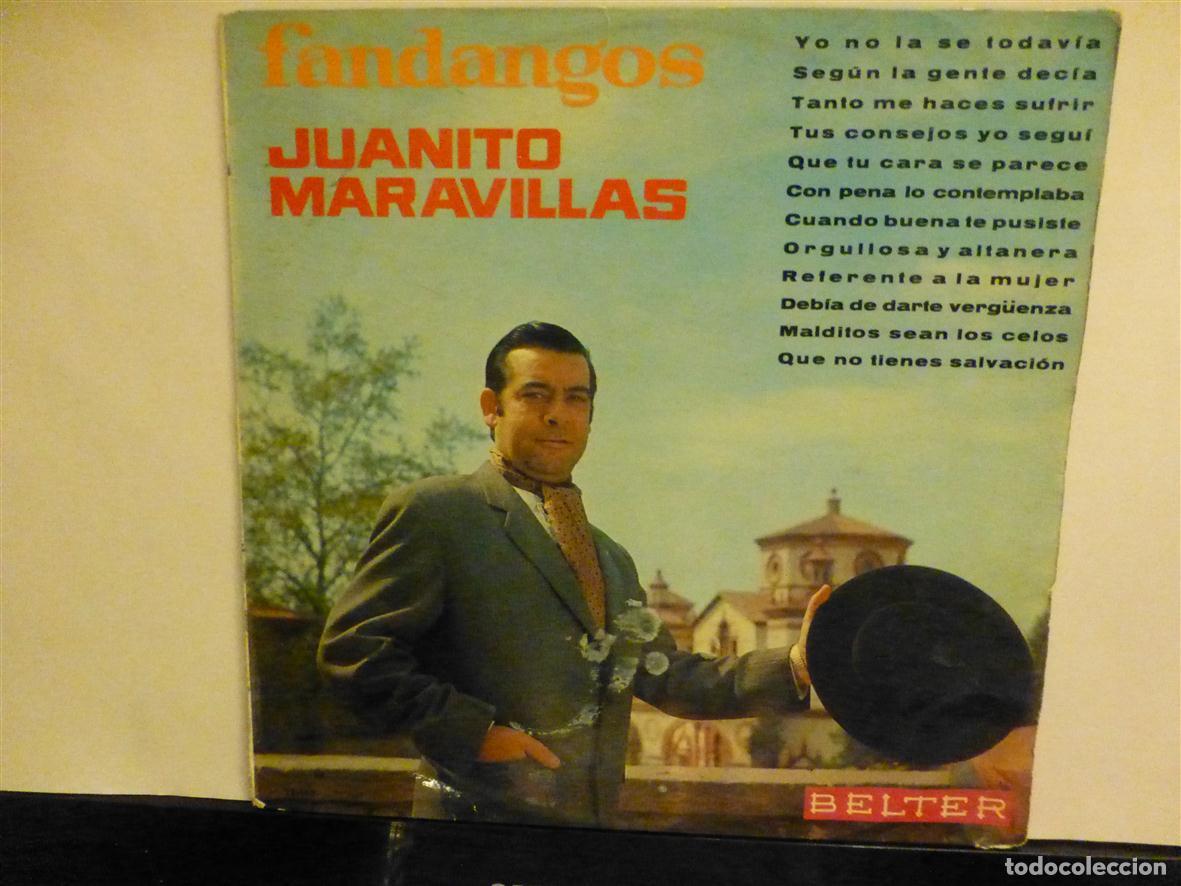 Vinyl records: Disco Vinilo Long Play LP - Juanito Maravillas - Fandangos - Belter A&ntilde;o 1968