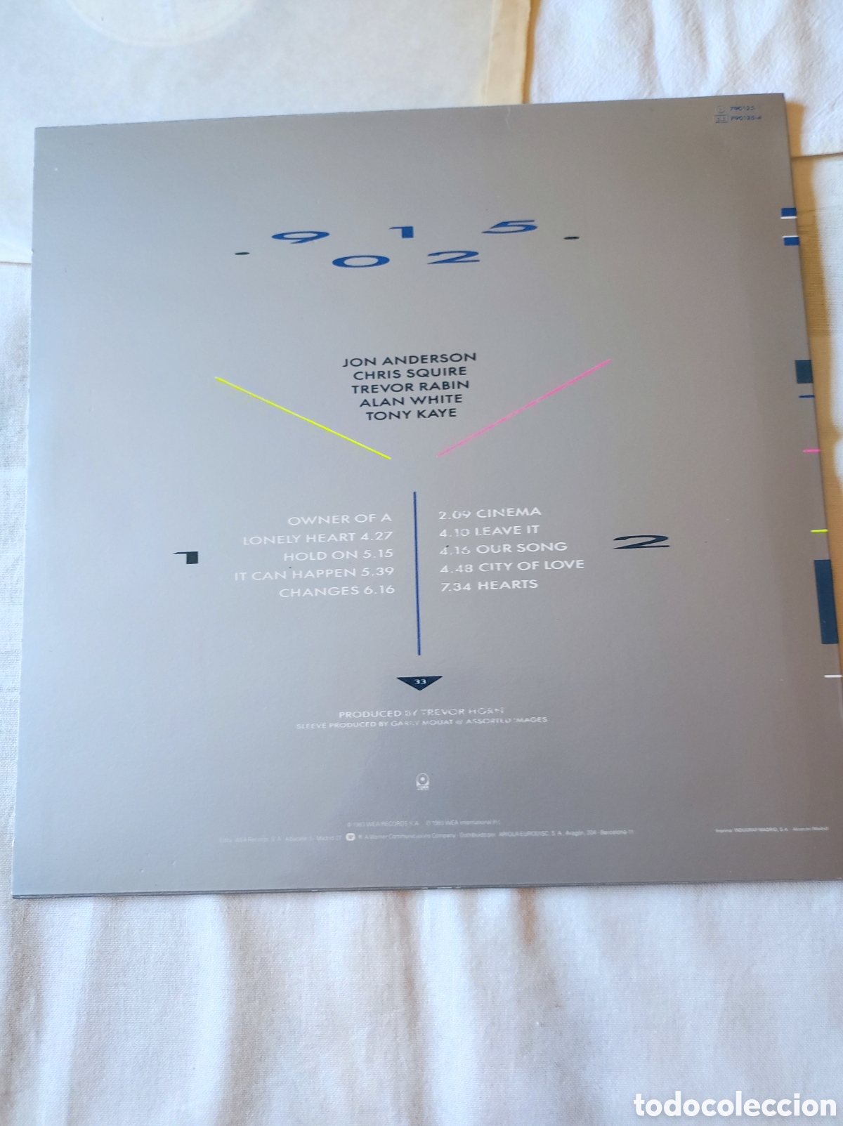 Discos de vinilo: YES - 90125 (1983) ATCO RECORDS - Foto 2