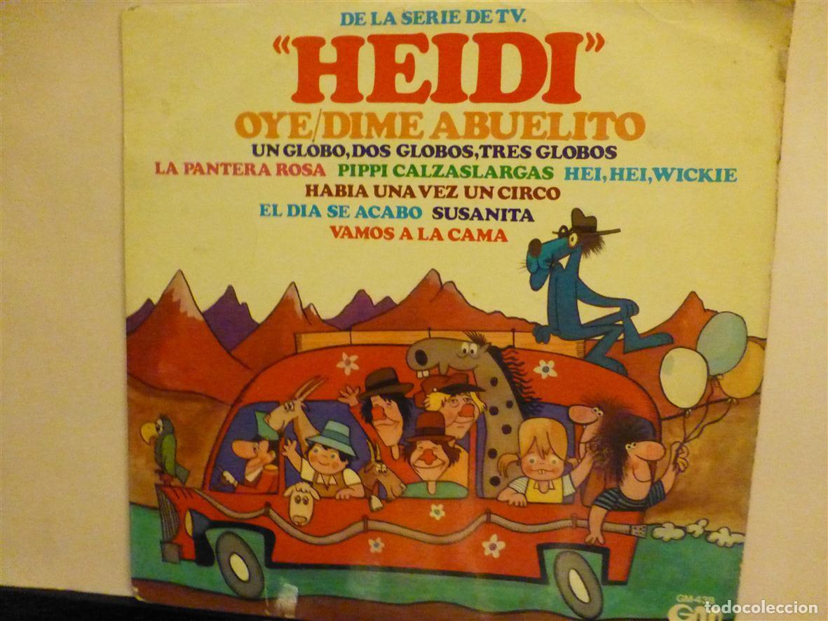 Discos de vinilo: Disco Vinilo Long Play LP - Heidy - Oye / Dime Abuelito - Gramusic 1975