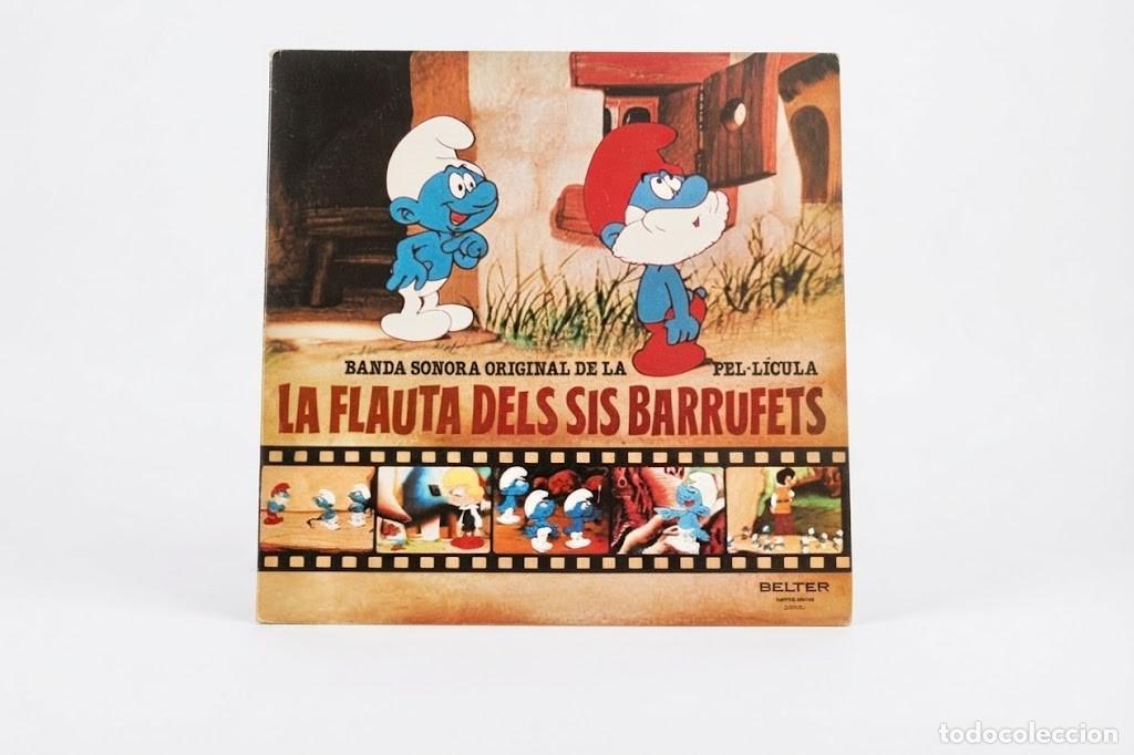 Discos de vinilo: LA FLAUTA DELS SIS BARRUFETS - BANDA SONORA LOS PITUFOS - VINILO LP - BELTER 1976