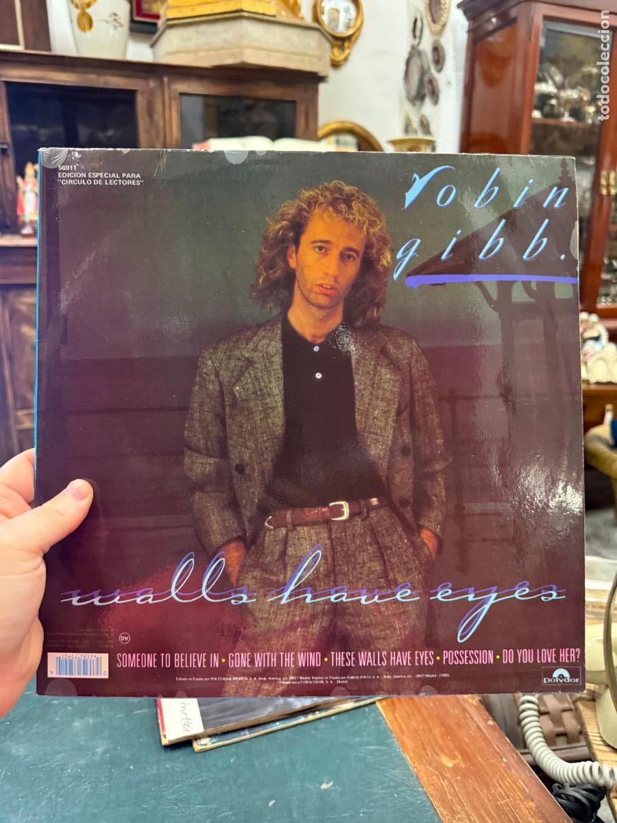 Discos de vinilo: LP ROBIN GIBB - WALLS HAVE EYES - Foto 2