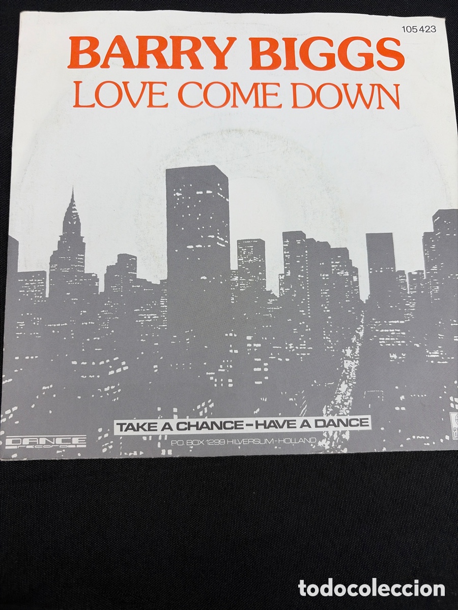 Discos de vinilo: BARRY BIGGS - LOVE COME DOWN SINGLE HOLANDA - Foto 1