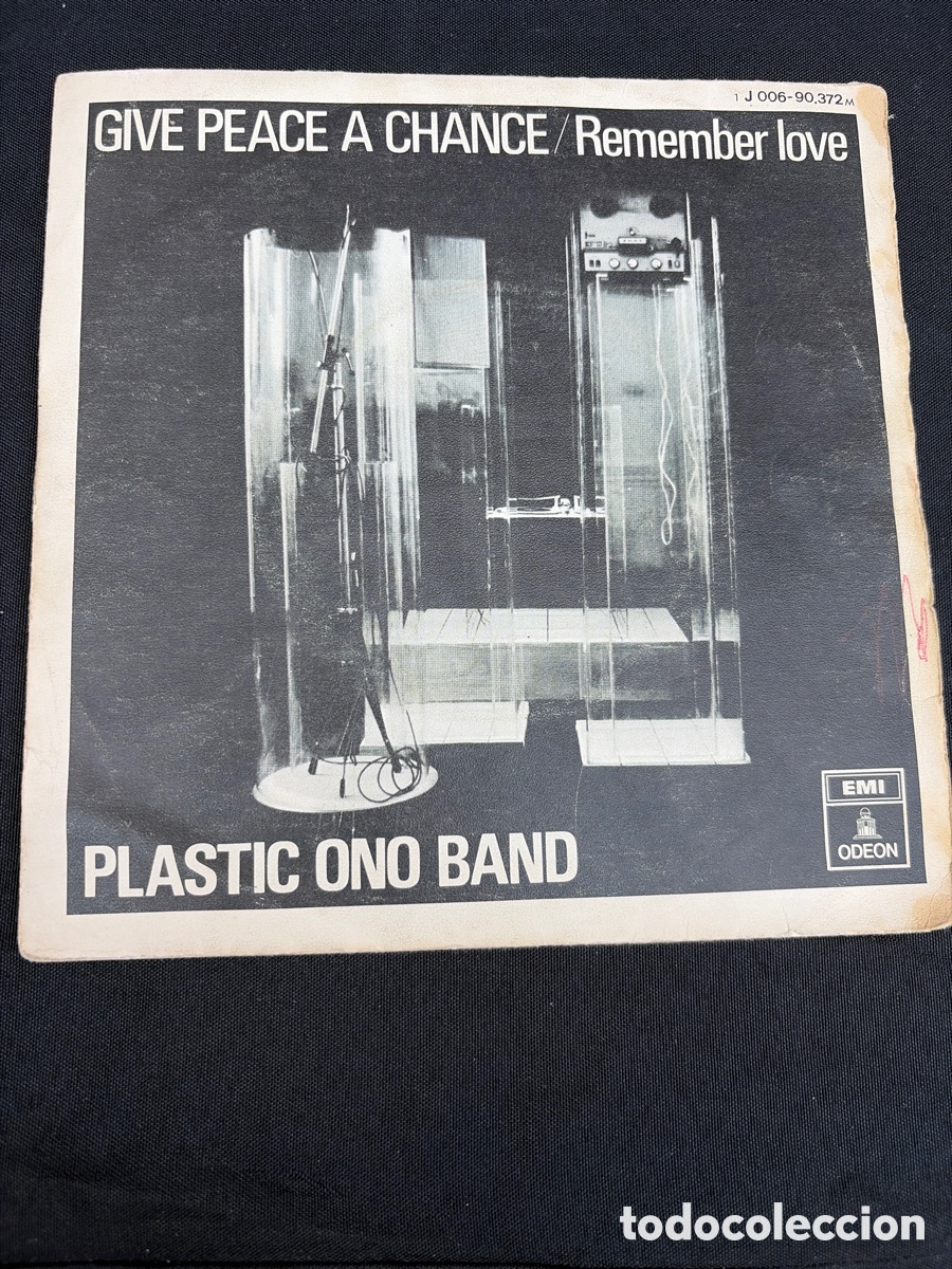Discos de vinilo: PLATIC ONO BAND - GIVE PEACE A CHANCE - JOHN LENNON SINGLE SPAIN