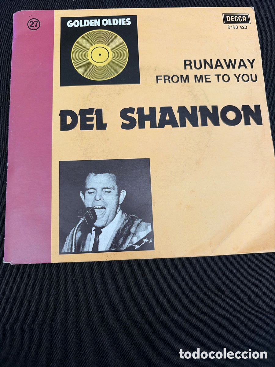 Discos de vinilo: DEL SHANNON - RUNAWAY + FROM ME TO YOU SINGLE IMPORTADO