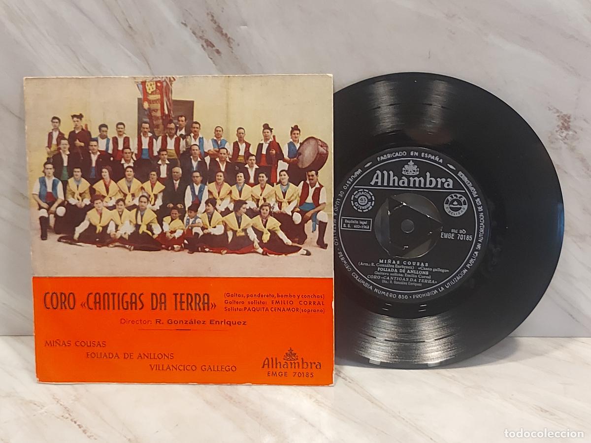 Discos de vinilo: CORO CANTIGAS DA TERRA | MI&Ntilde;AS COUSAS +2 | EP ALHAMBRA EMGE 70185 | MBC ***