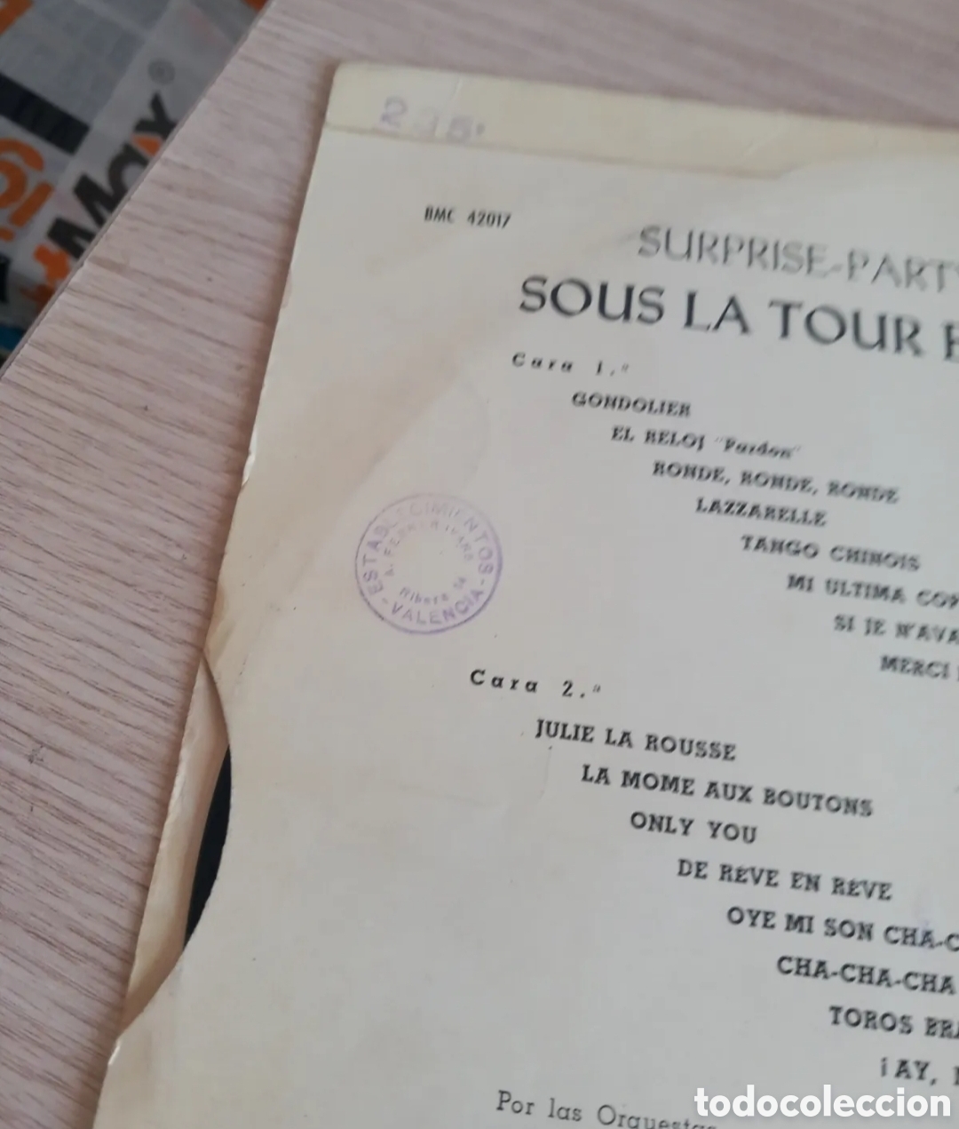 Discos de vinilo: LP Surprise Party Sous La Tour Eiffel - Foto 3
