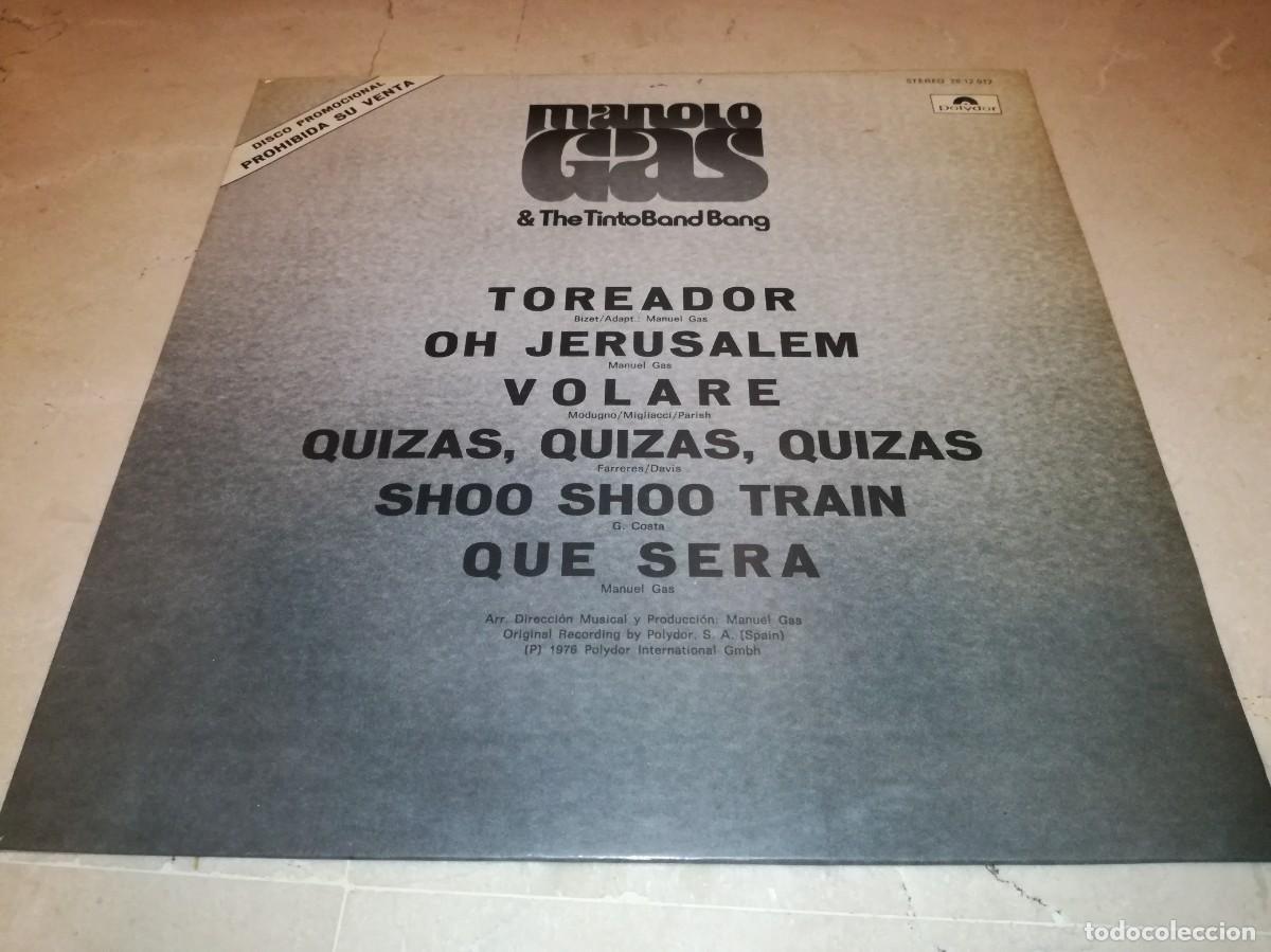 Discos de vinilo: MANUEL GAS & THE TINTO BAND BANG-ORIGINAL 1976-PROMO