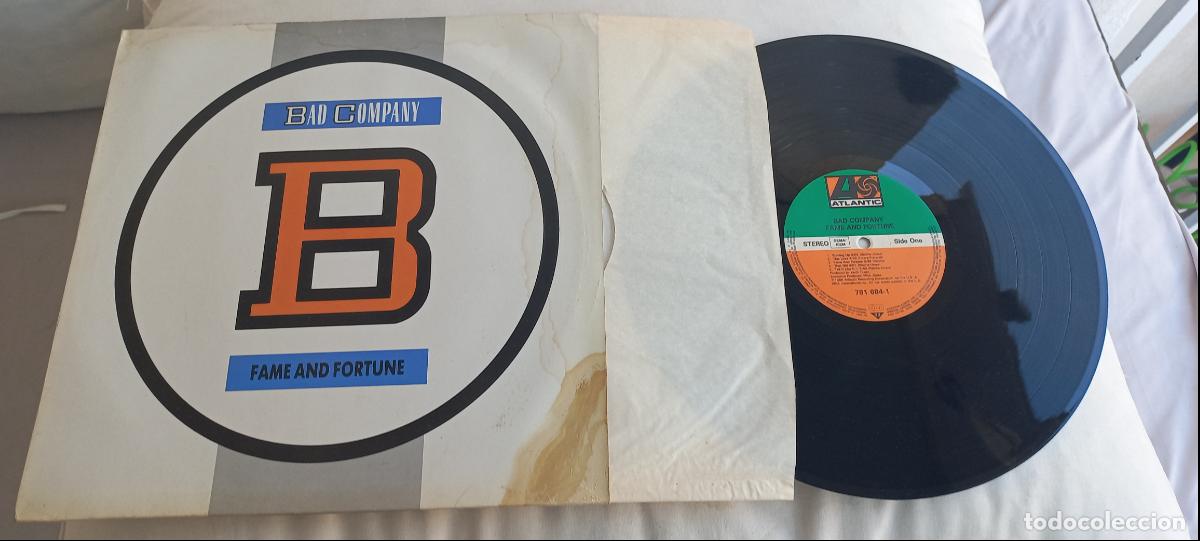 Discos de vinilo: Bad Company &ndash; Fame And Fortune. LP vinilo. Atlantic &ndash; 781 684-1 Germay 1986