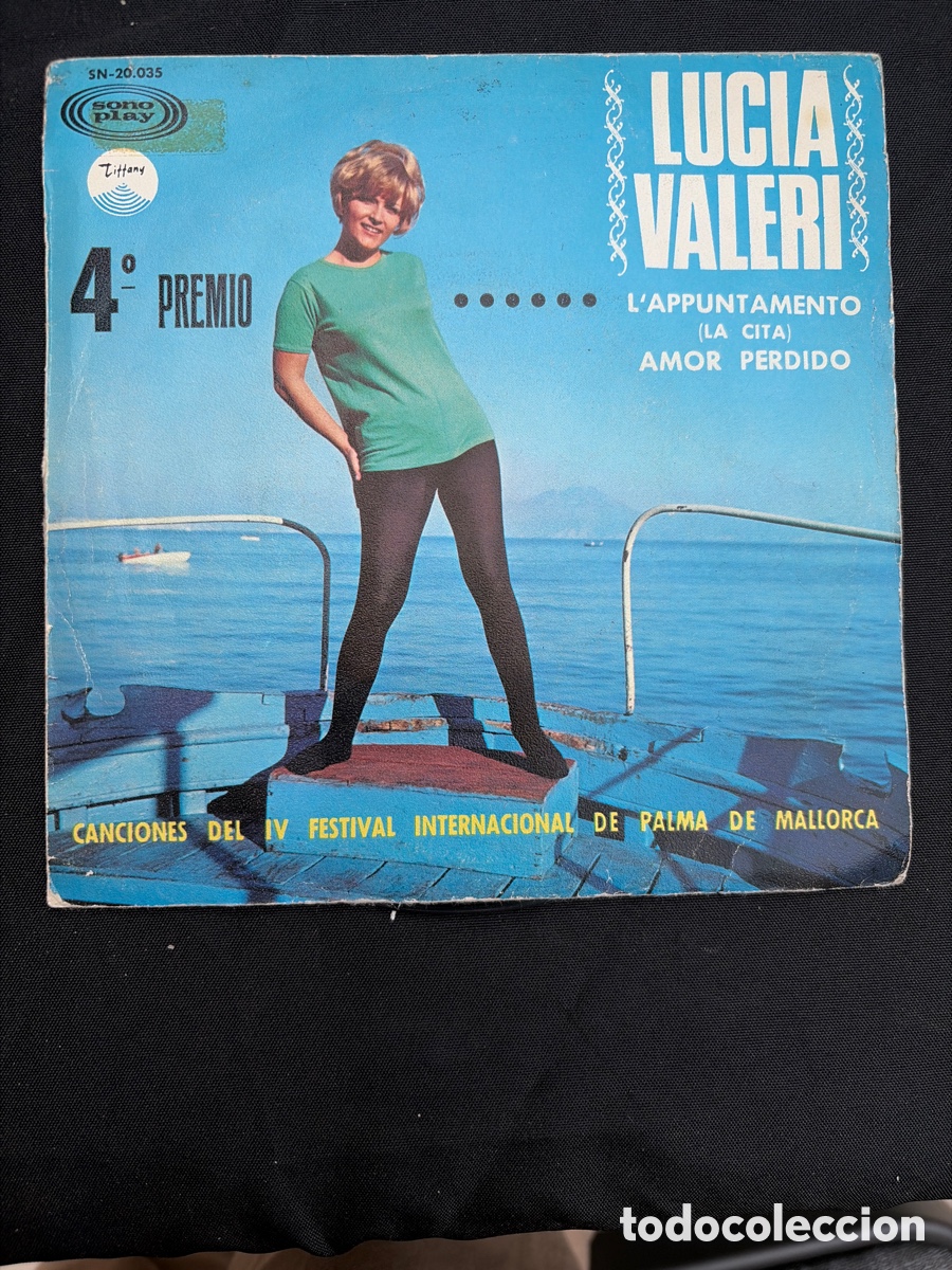 Discos de vinilo: LUCIA VALERI - L'APPUNTAMENTO + AMOR PERDIDO SINGLE SPAIN