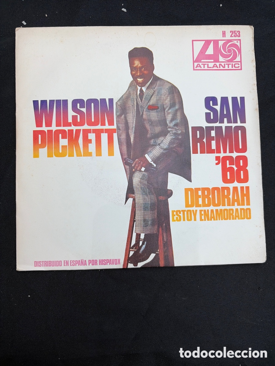 Discos de vinilo: WILSON PICKETT - SAN REMO 68 DEBORAH + ESTOY ENAMORADO SINGLE SPAIN