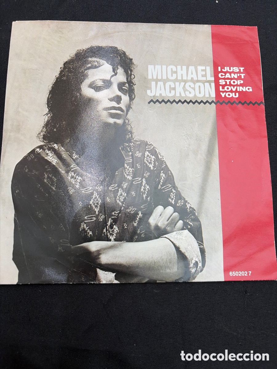 Discos de vinilo: MICHAEL JACKSON - I JUST CANT STOP LOVING YOU SINGLE - Foto 1