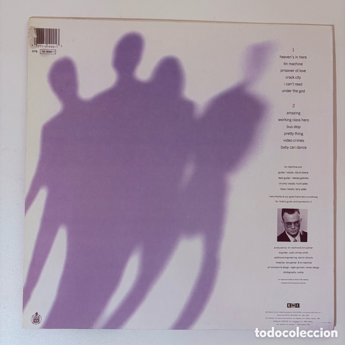 Discos de vinilo: lp Tin Machine edicion espa&ntilde;ola de 1989 - Foto 2