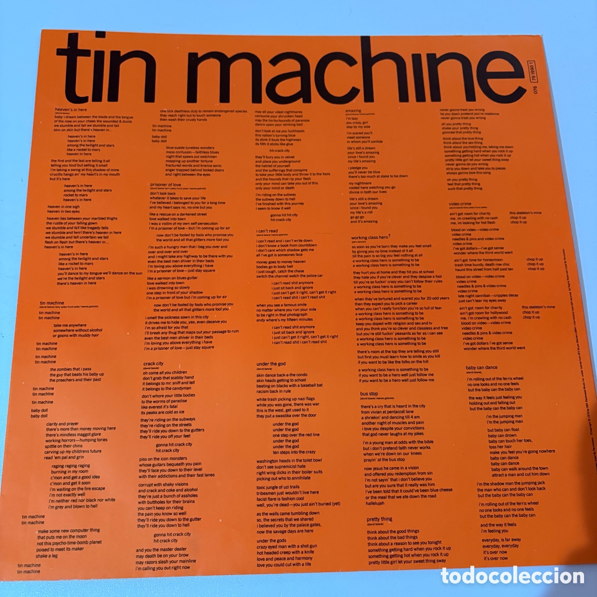 Discos de vinilo: lp Tin Machine edicion espa&ntilde;ola de 1989 - Foto 3